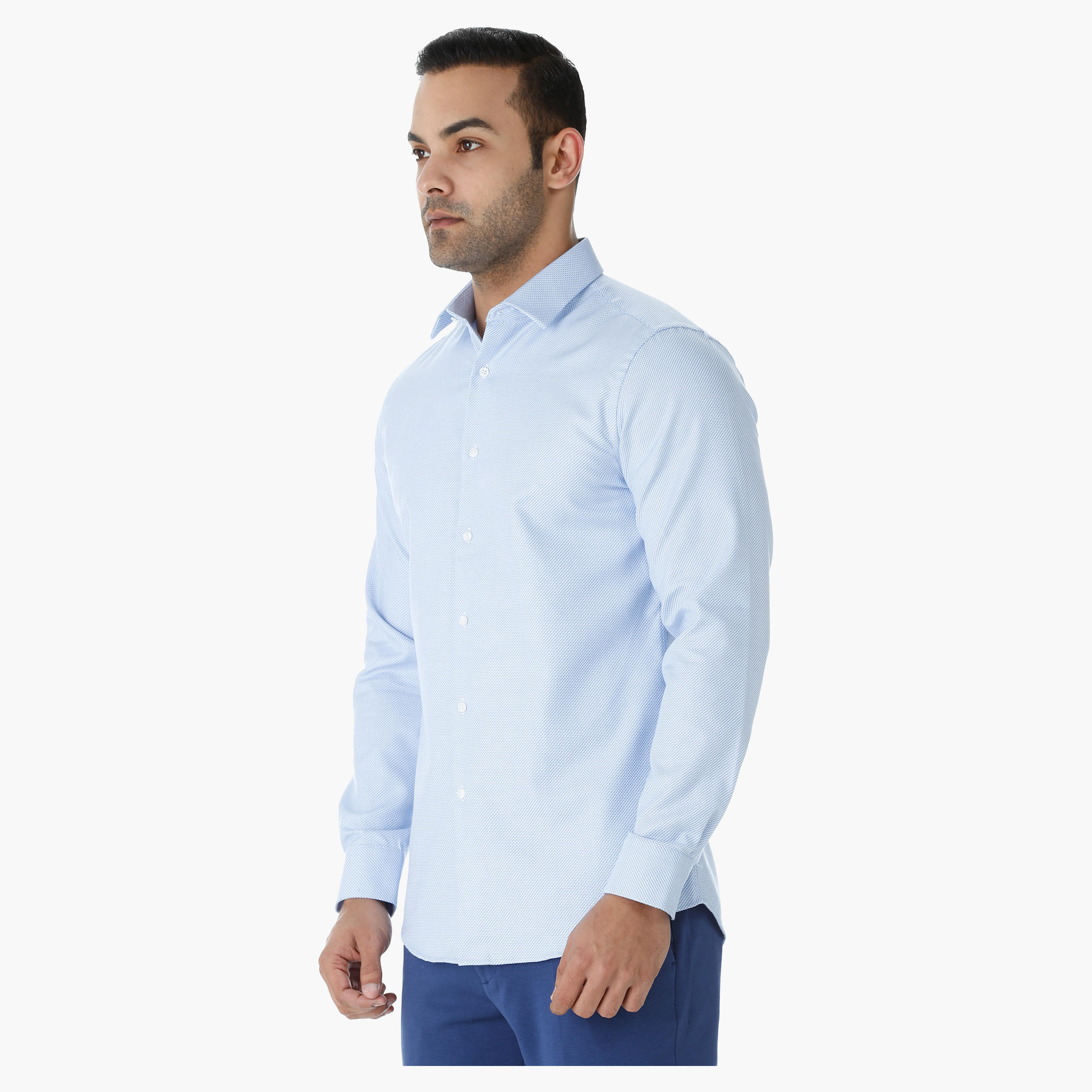 L'HOMME Cotton Formal Shirt with Long Sleeves-men-clothing-shirts-image-3