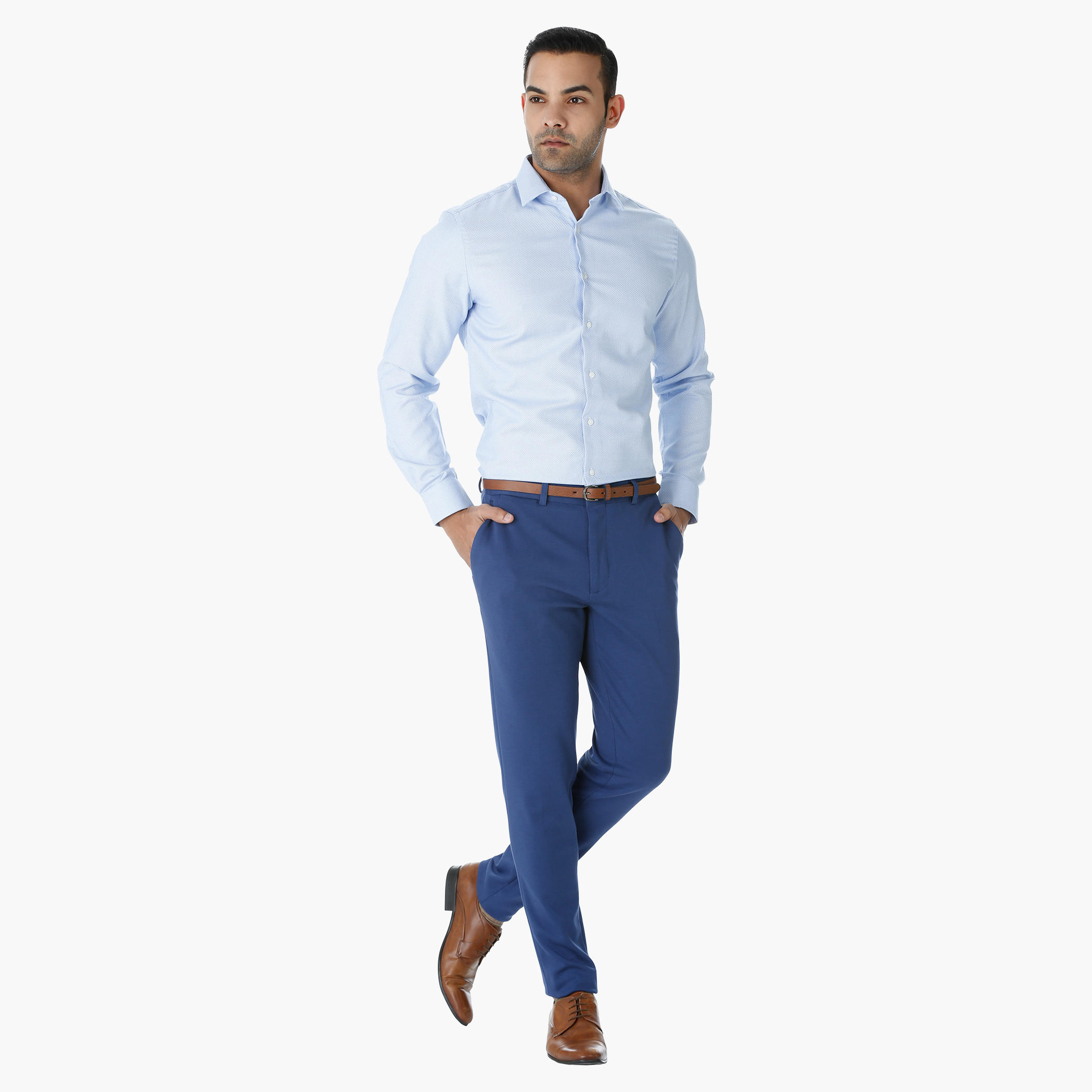 L'HOMME Cotton Formal Shirt with Long Sleeves-men-clothing-shirts-image-5