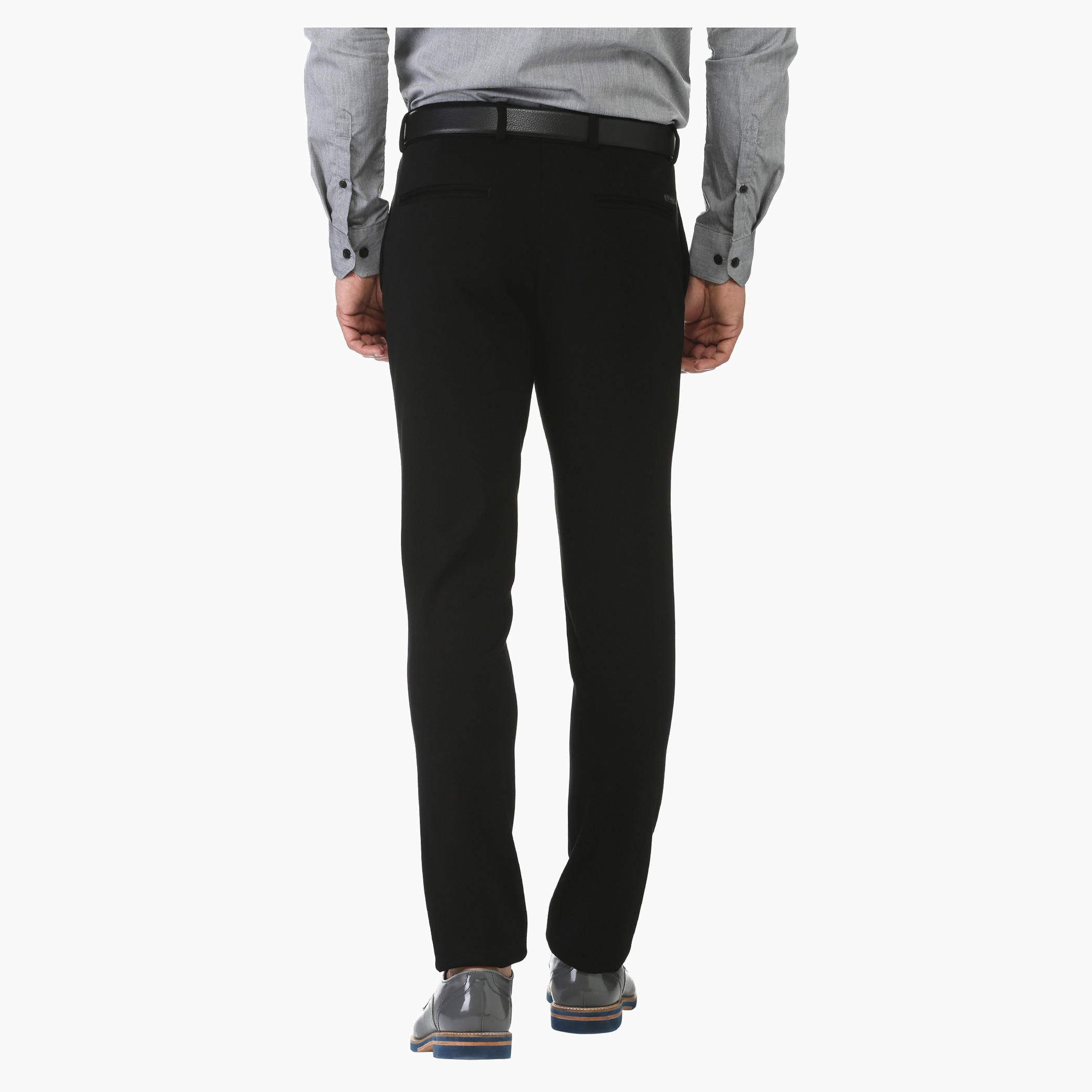 L' Homme Solid Colour Pants-men-clothing-bottoms-trousersandchinos-trousers-image-2