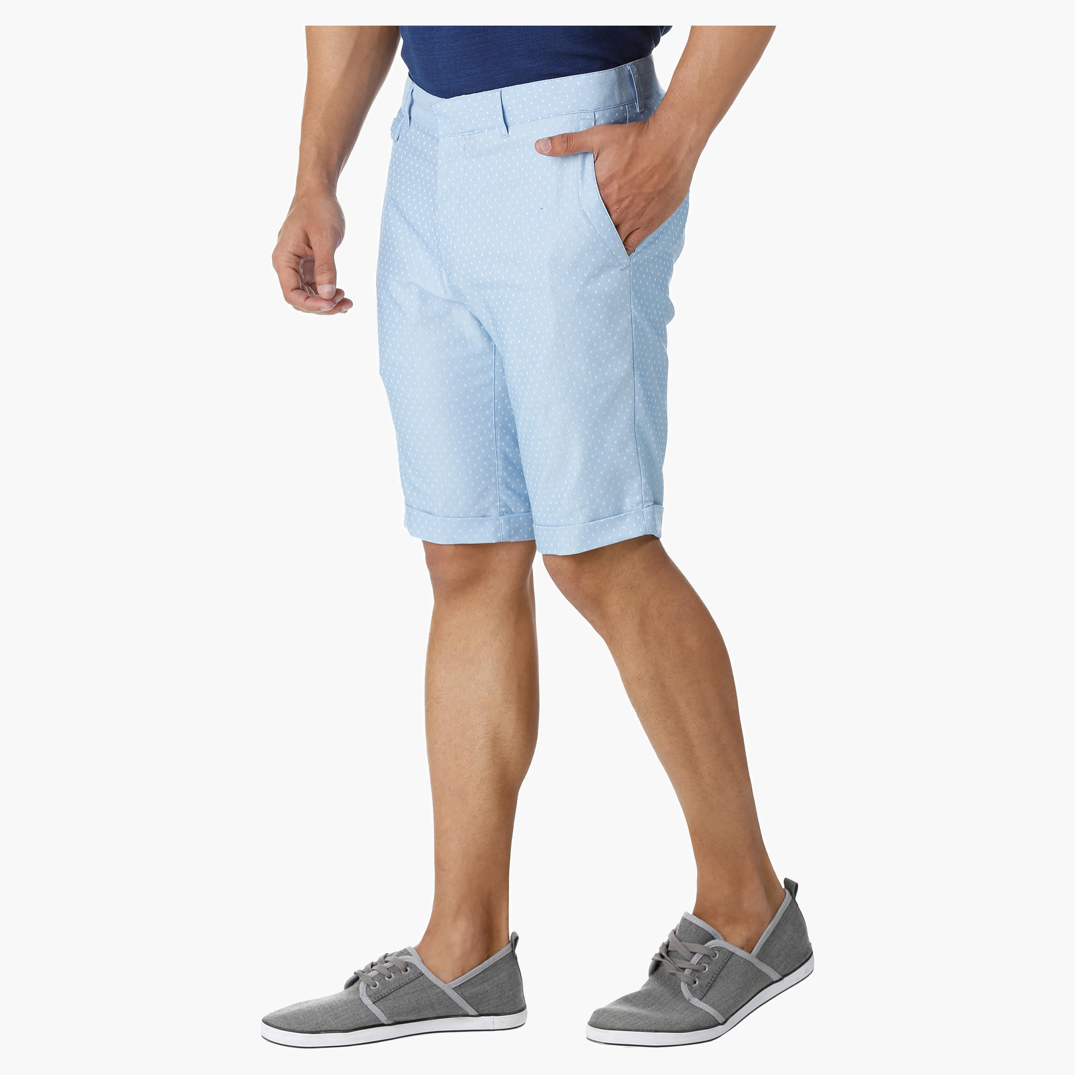 L'HOMME Textured Shorts-men-clothing-bottoms-shorts-image-3