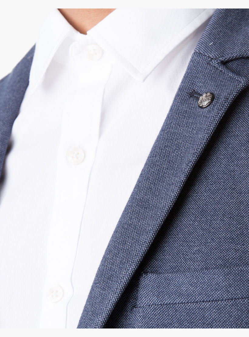 L'Homme Cotton Blazer with Notch Lapel and Long Sleeves in Regular Fit-men-winterwear-jacketsandblazers-image-4
