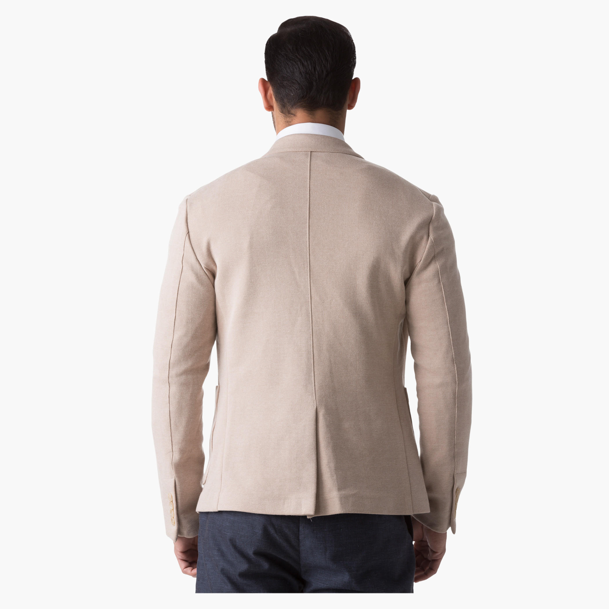 L'Homme Cotton Blazer with Notch Lapel and Long Sleeves in Regular Fit-men-winterwear-jacketsandblazers-image-7