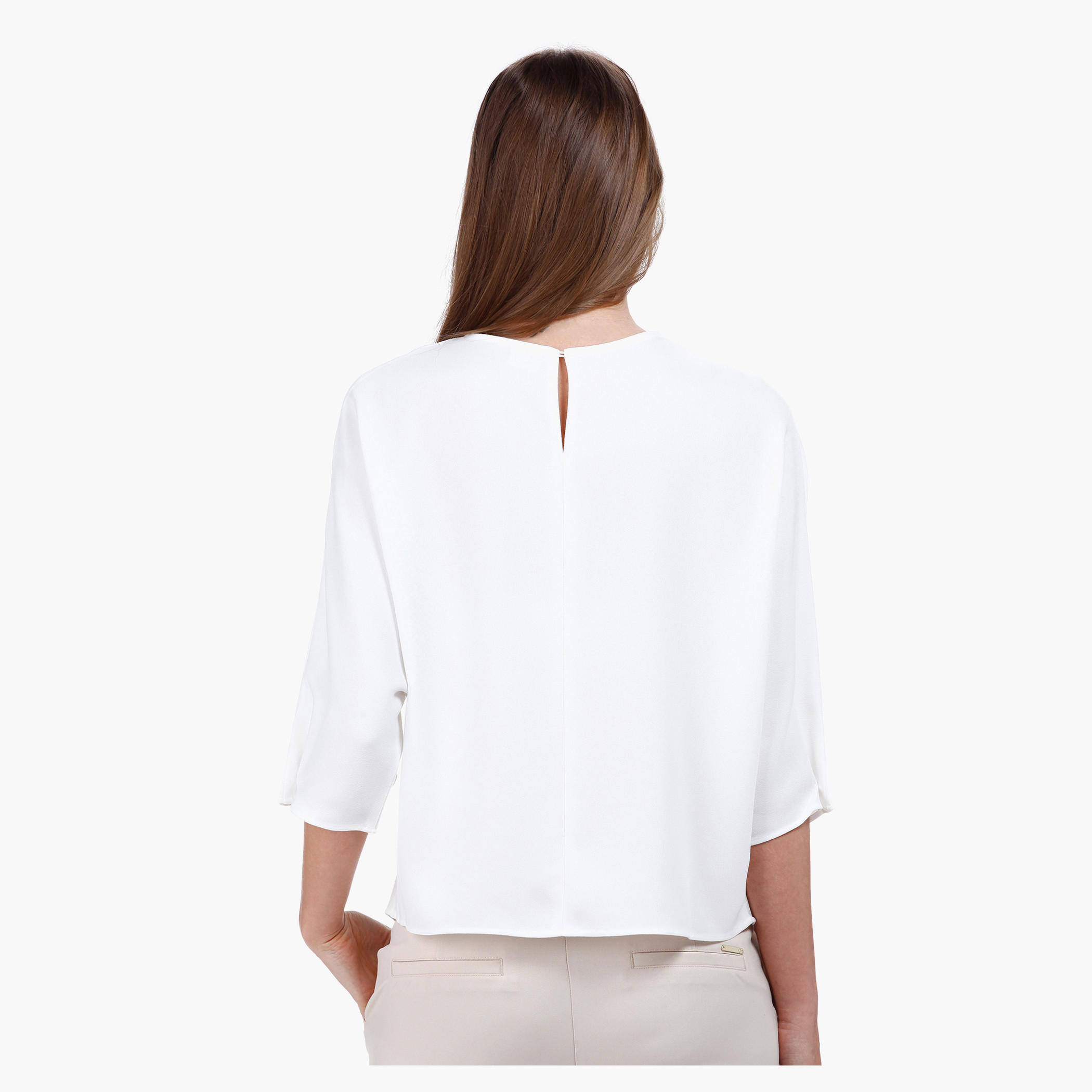 Elle Crop Top with 3/4th Sleeves and Chain Embellishment-women-clothing-shirtsandblouses-blouses-image-7