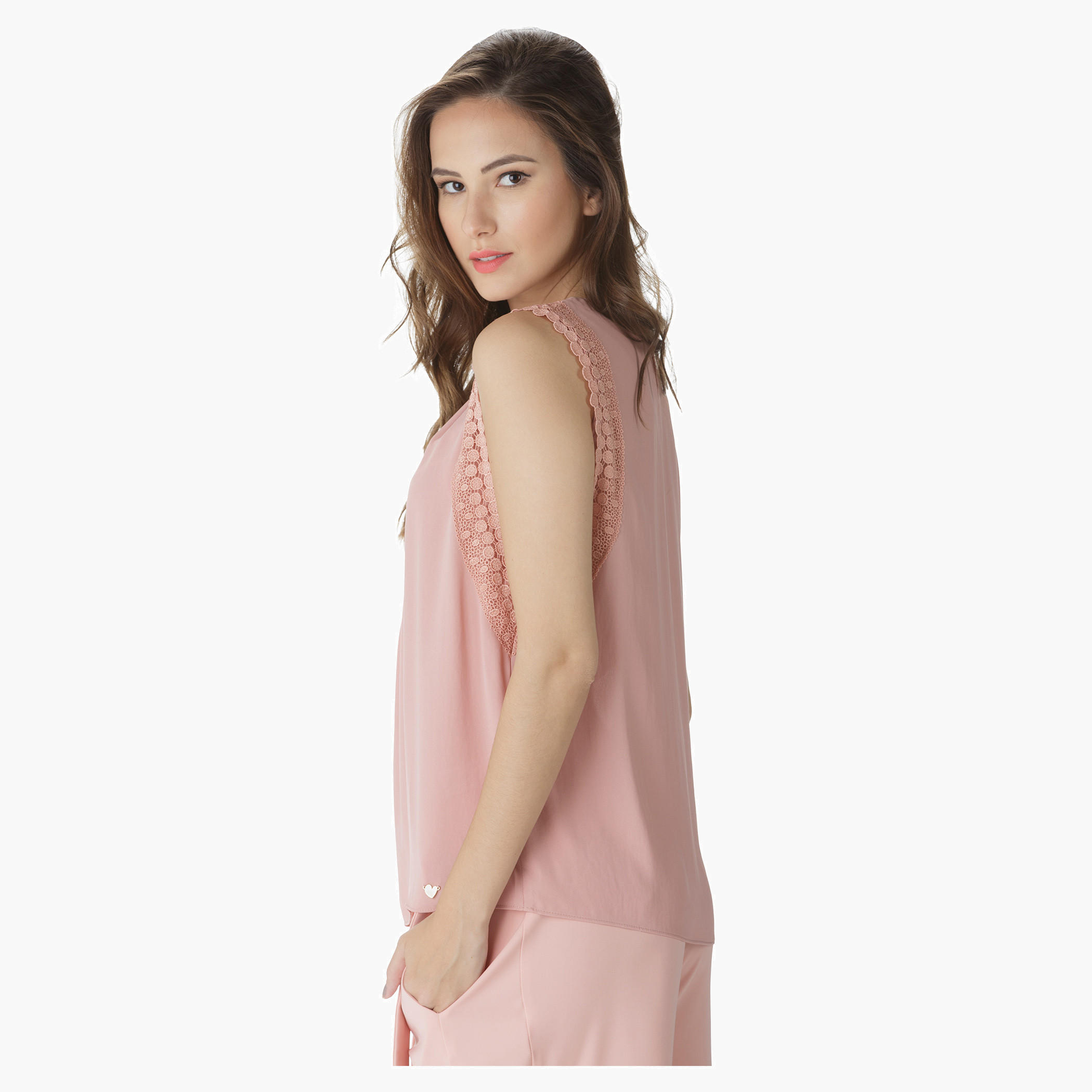 Elle Solid Colour Top-women-clothing-shirtsandblouses-blouses-image-3