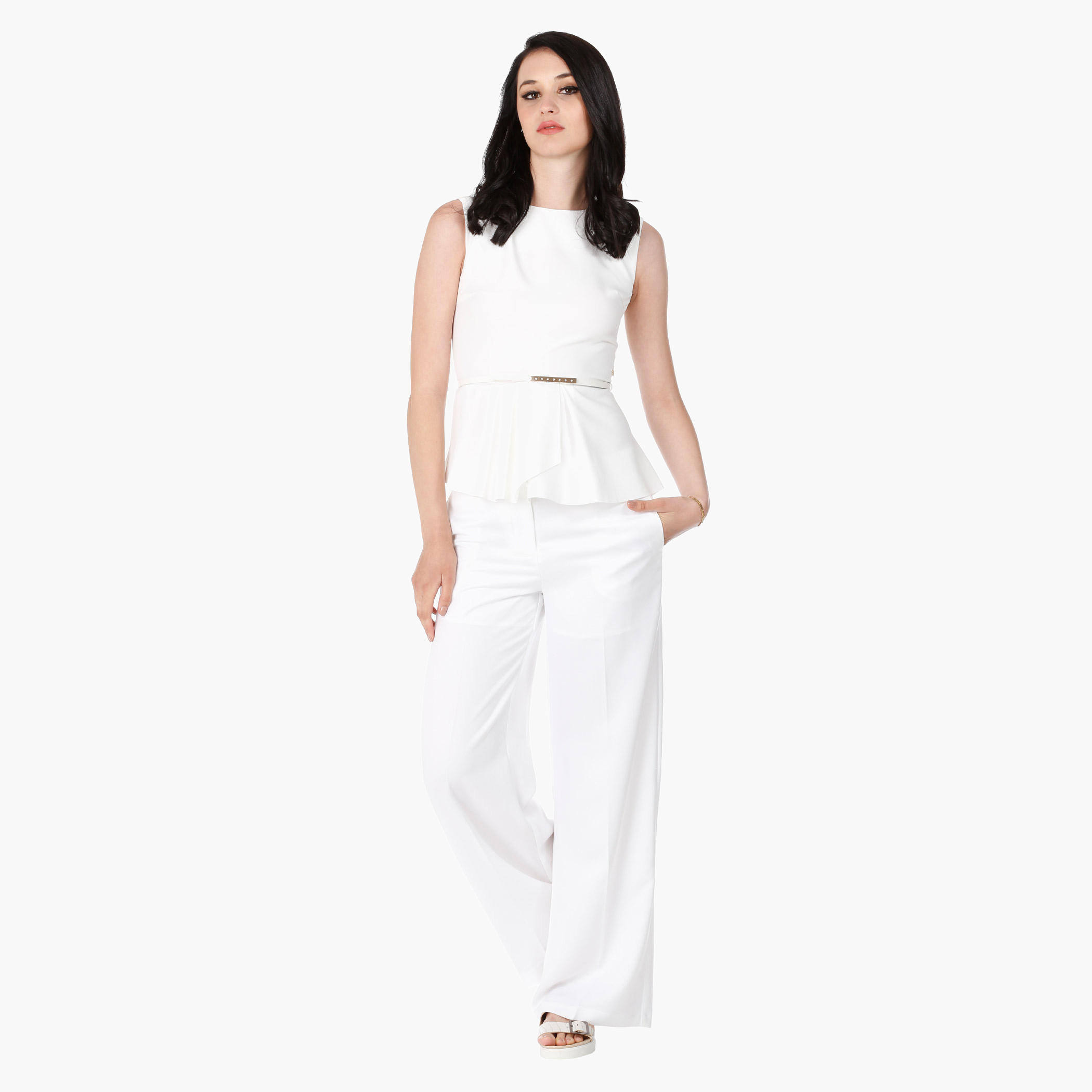 Elle Sleeveless Peplum Top with Boat Neck in Regular Fit-women-clothing-shirtsandblouses-blouses-image-10