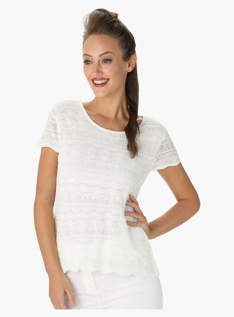 Elle Solid Colour Top-women-clothing-tshirts-image-3