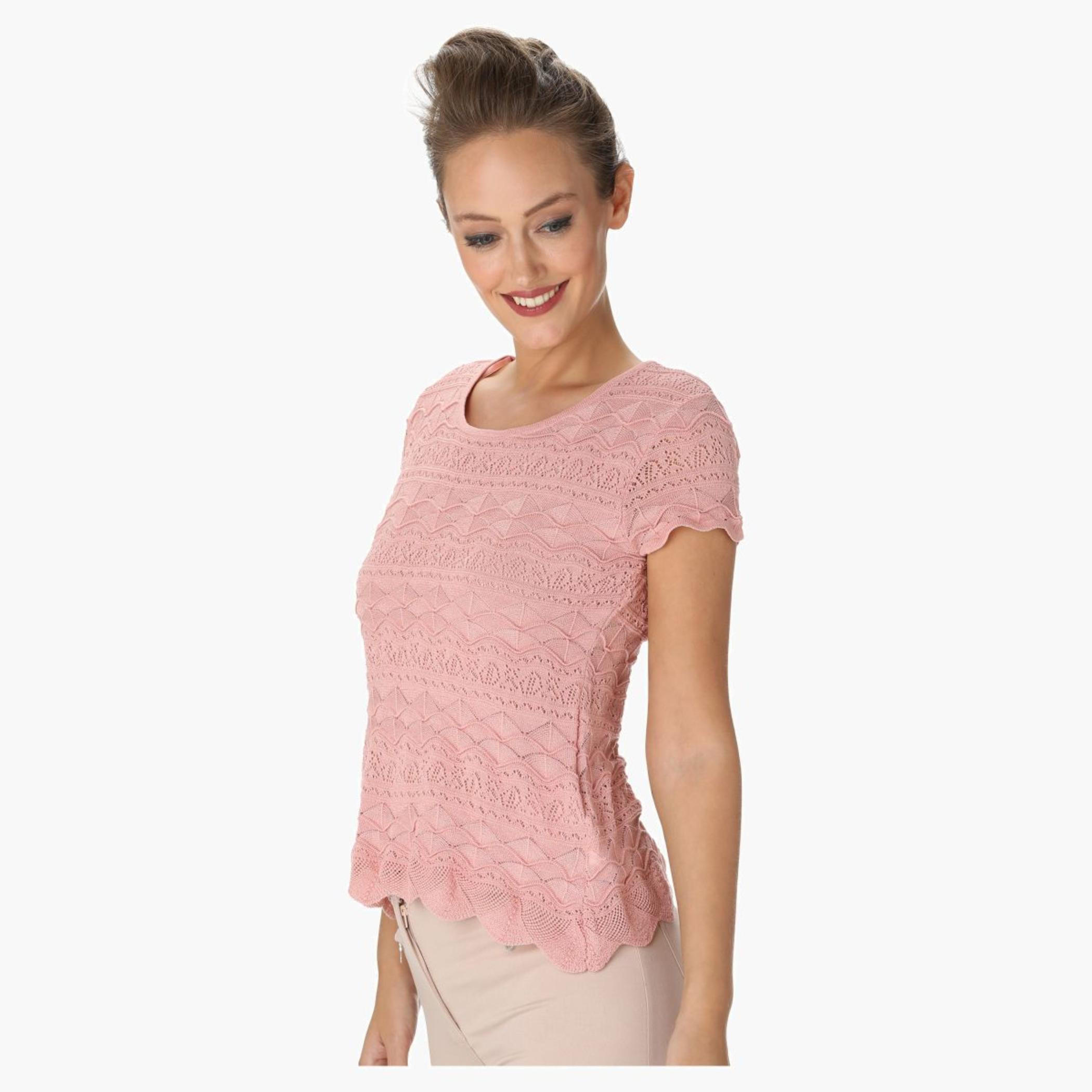 Elle Solid Colour Top-women-clothing-tshirts-image-3