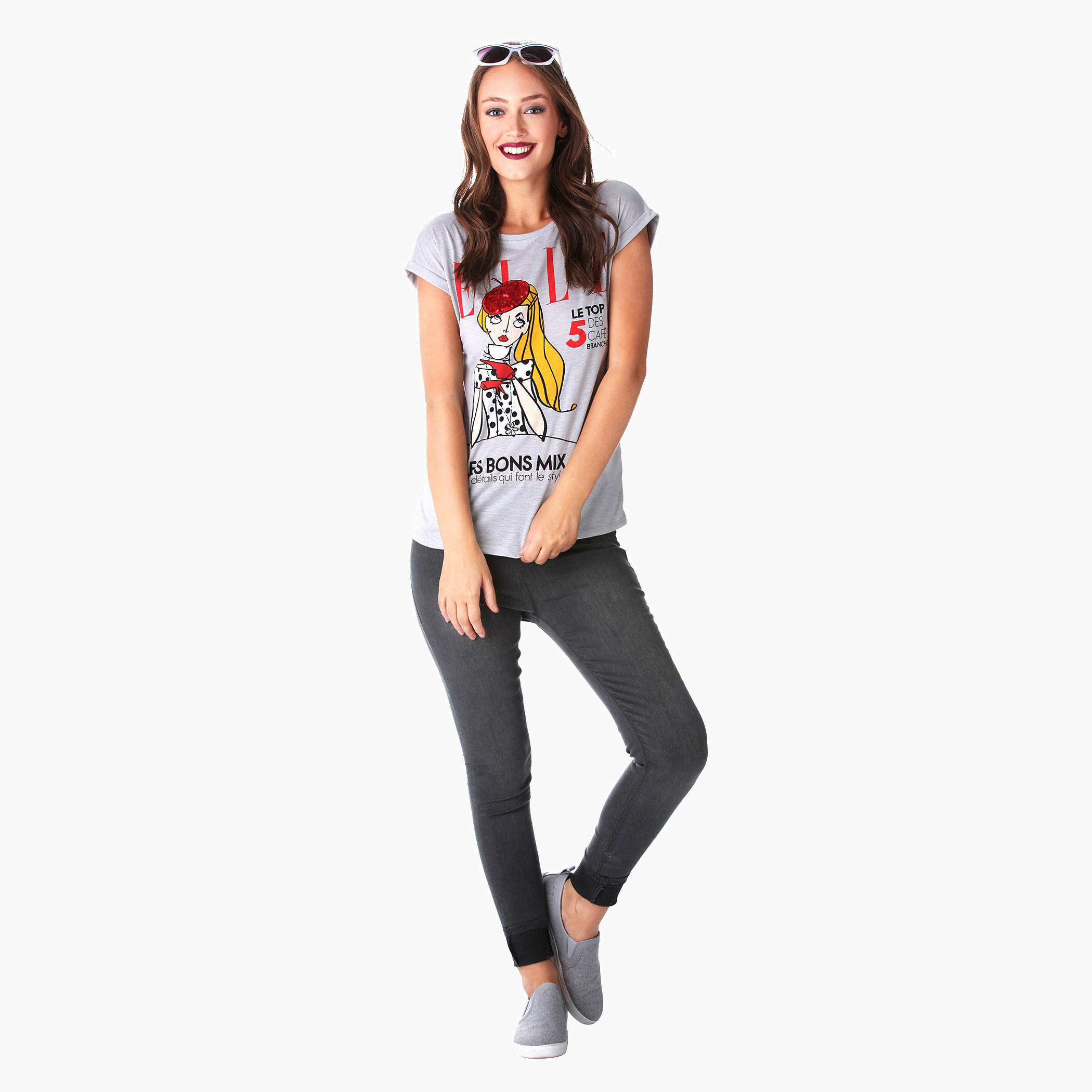 Elle Graphic Print Top-women-clothing-tshirts-image-5