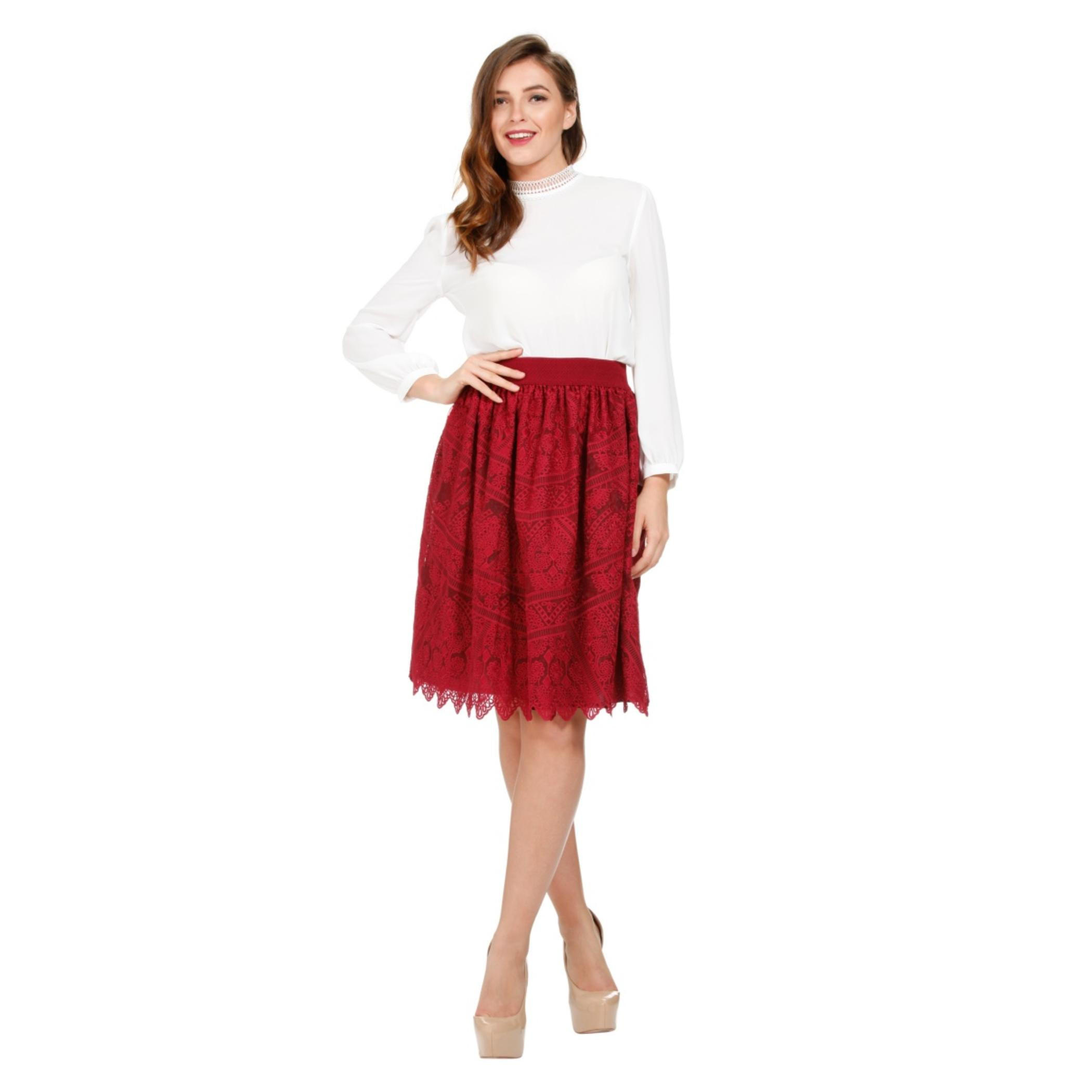 Elle Lace Skirt-women-clothing-bottoms-skirts-image-1