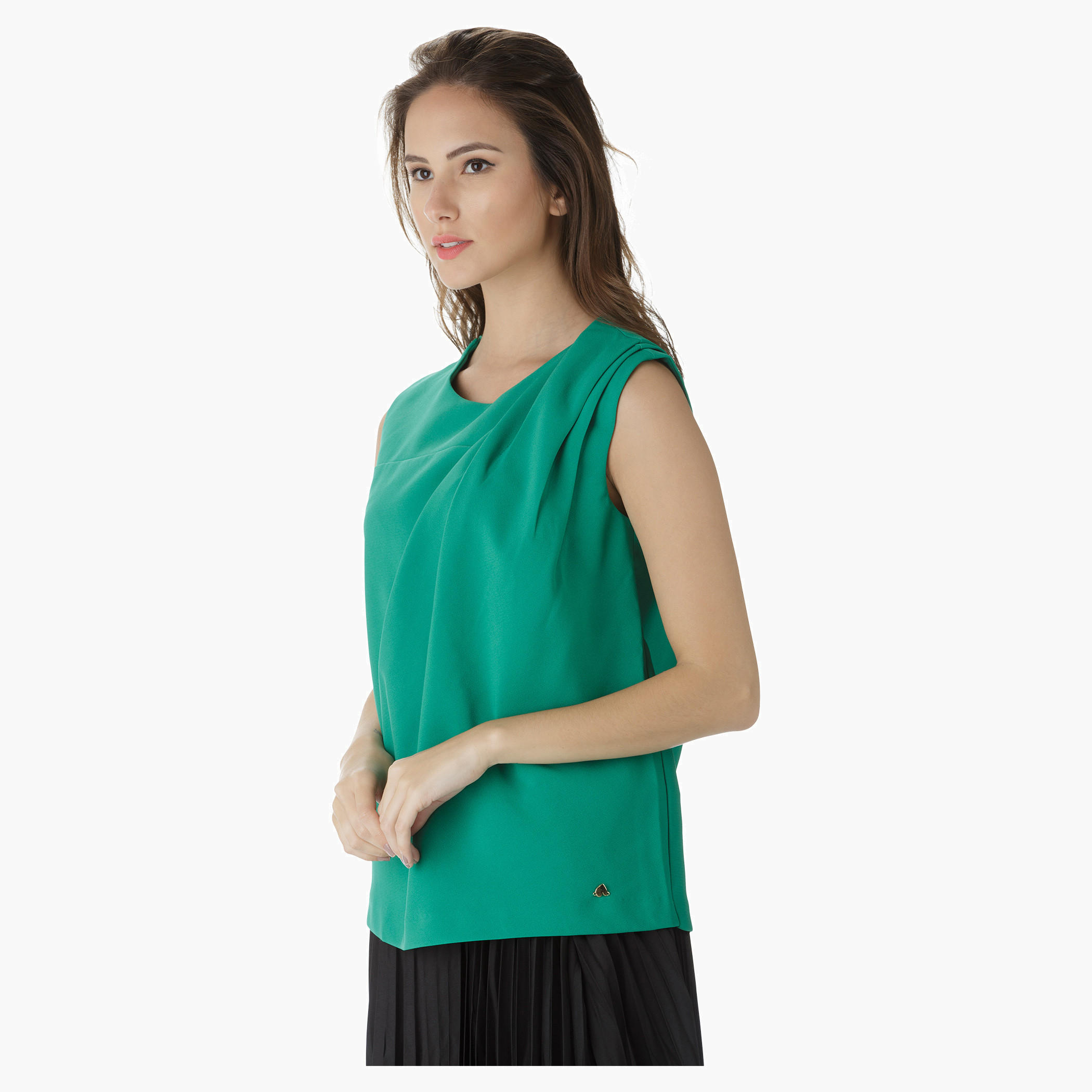 Elle Solid Colour Top-women-clothing-shirtsandblouses-blouses-image-3