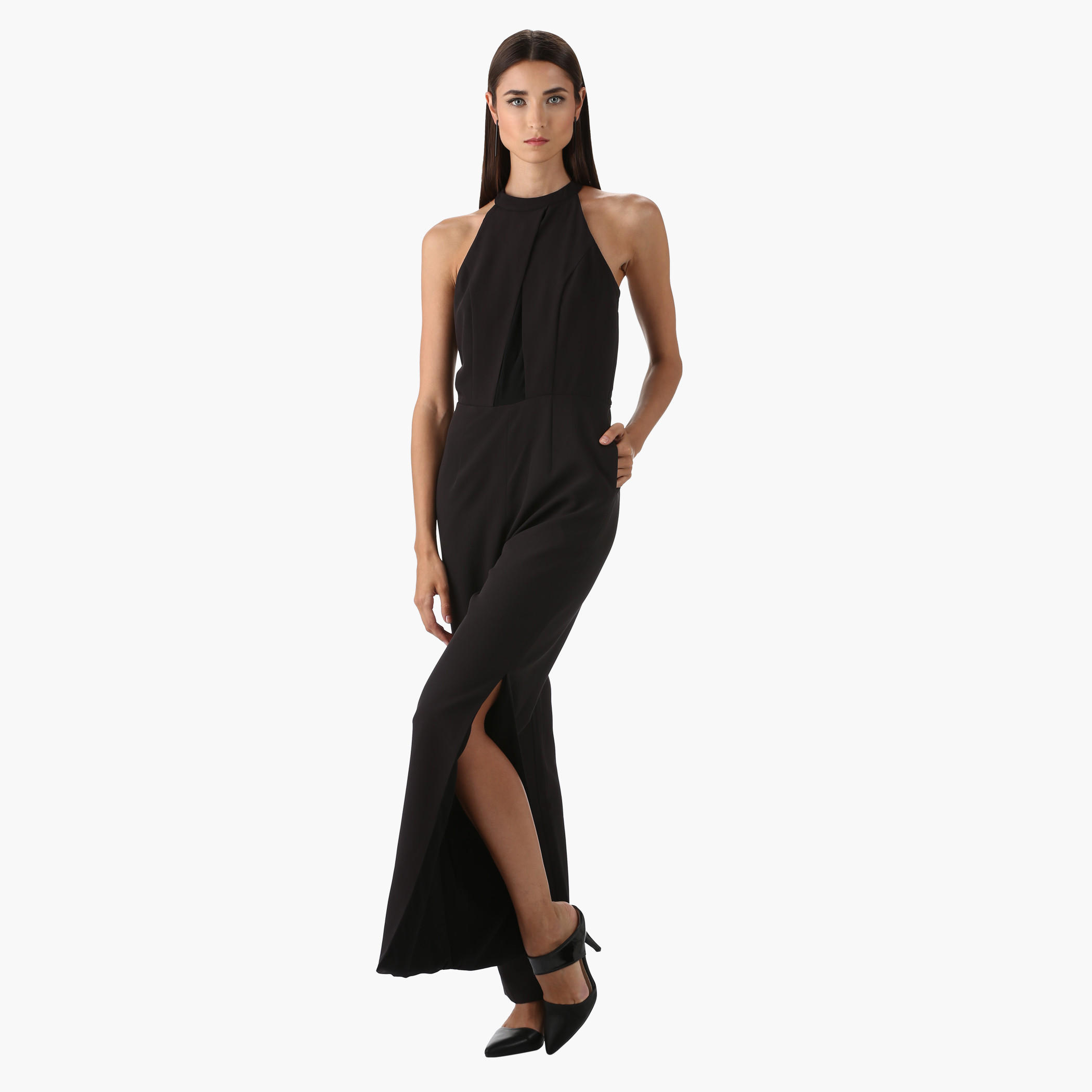 Elle Sleeveless Dress with Halter Neck-women-clothing-dresses-image-1