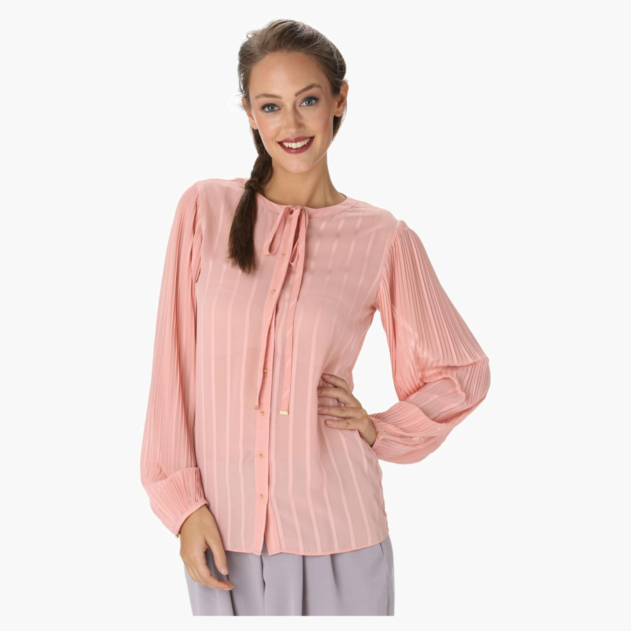 Elle Solid Colour Top-women-clothing-shirtsandblouses-blouses-image-1