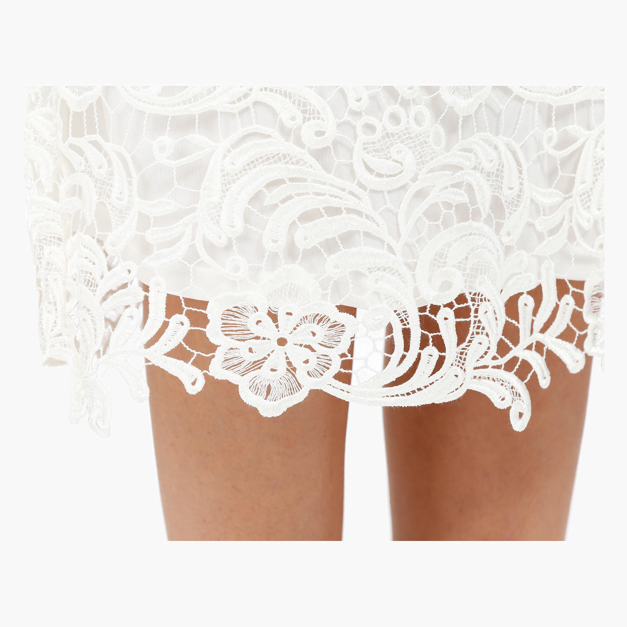 Elle Lace Skirt with A-Line fit-women-clothing-bottoms-skirts-image-4