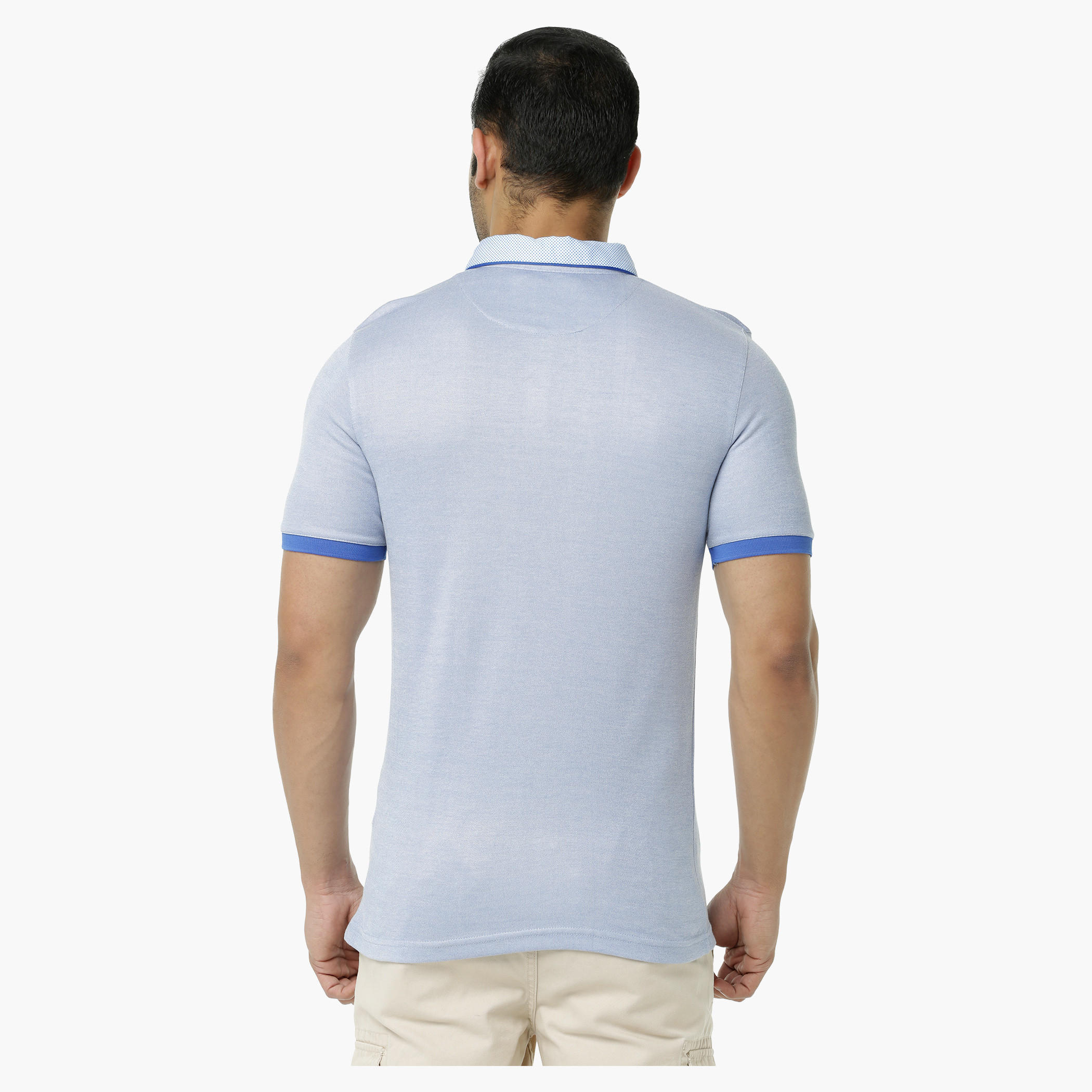 L'HOMME Polo T-Shirt with Printed Collar in Regular Fit-men-clothing-tshirtsandpolos-polos-image-2