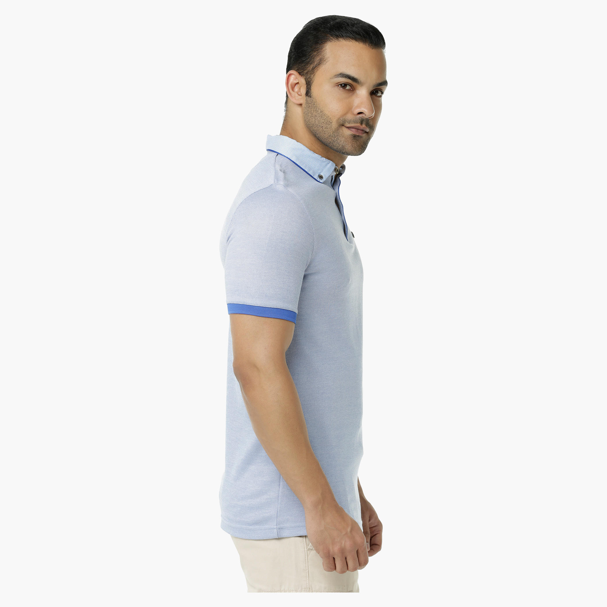 L'HOMME Polo T-Shirt with Printed Collar in Regular Fit-men-clothing-tshirtsandpolos-polos-image-3