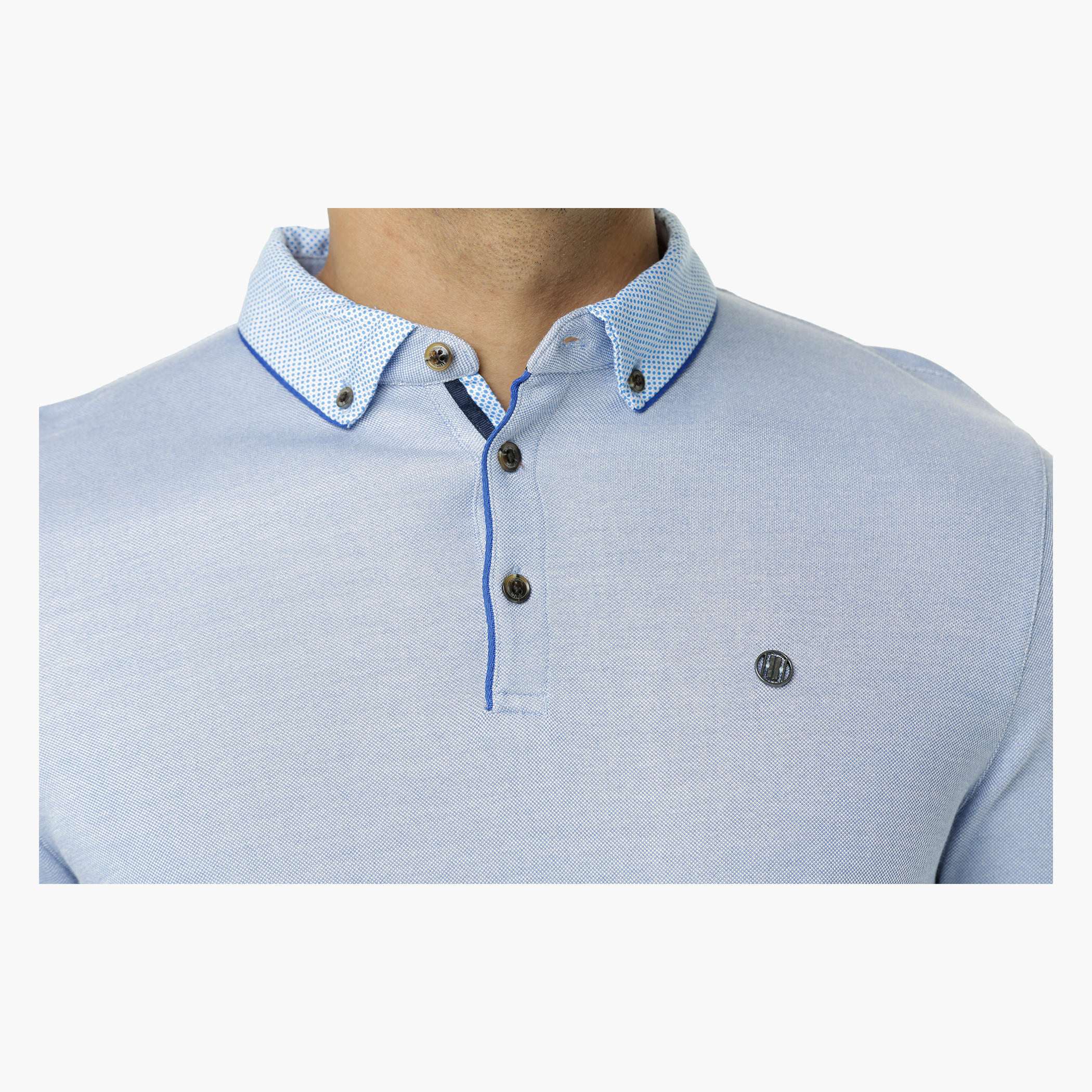 L'HOMME Polo T-Shirt with Printed Collar in Regular Fit-men-clothing-tshirtsandpolos-polos-image-4