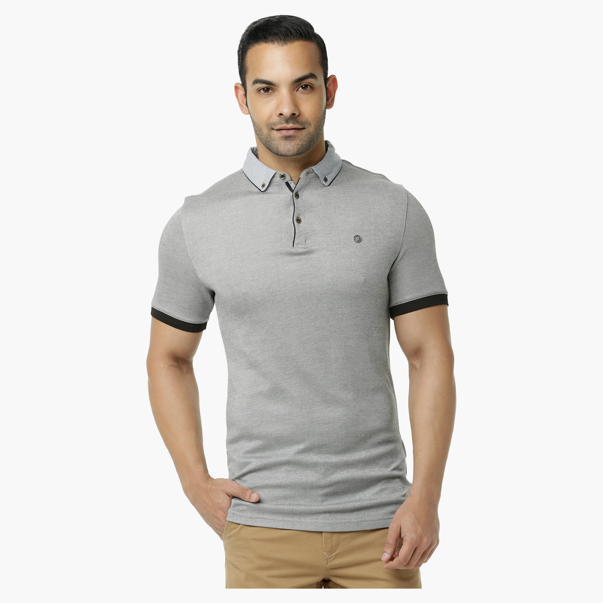 L'HOMME Polo T-Shirt with Printed Collar in Regular Fit-men-clothing-tshirtsandpolos-polos-image-6