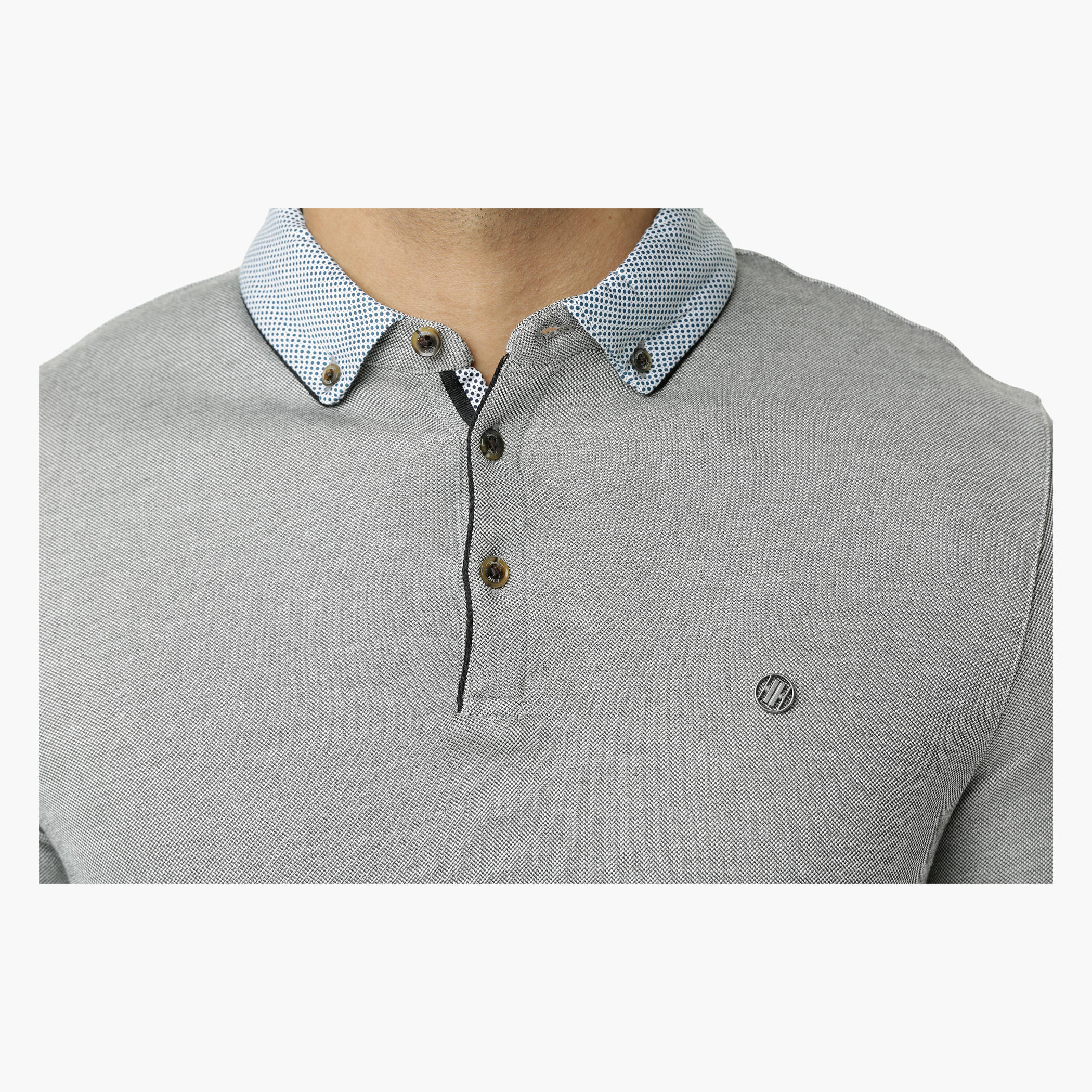L'HOMME Polo T-Shirt with Printed Collar in Regular Fit-men-clothing-tshirtsandpolos-polos-image-9