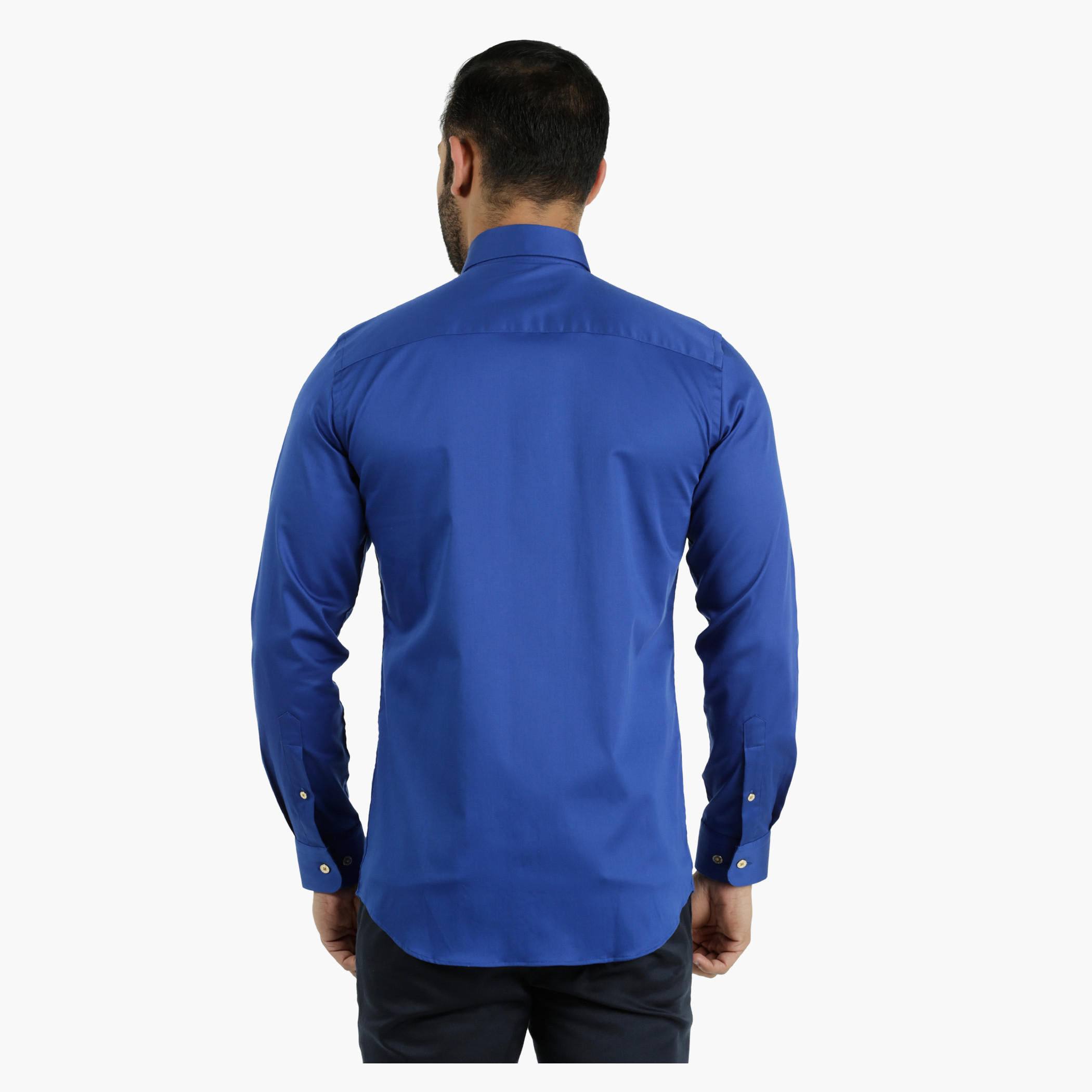 L'HOMME Cotton Dress Shirt in Regular Fit-men-clothing-shirts-image-2