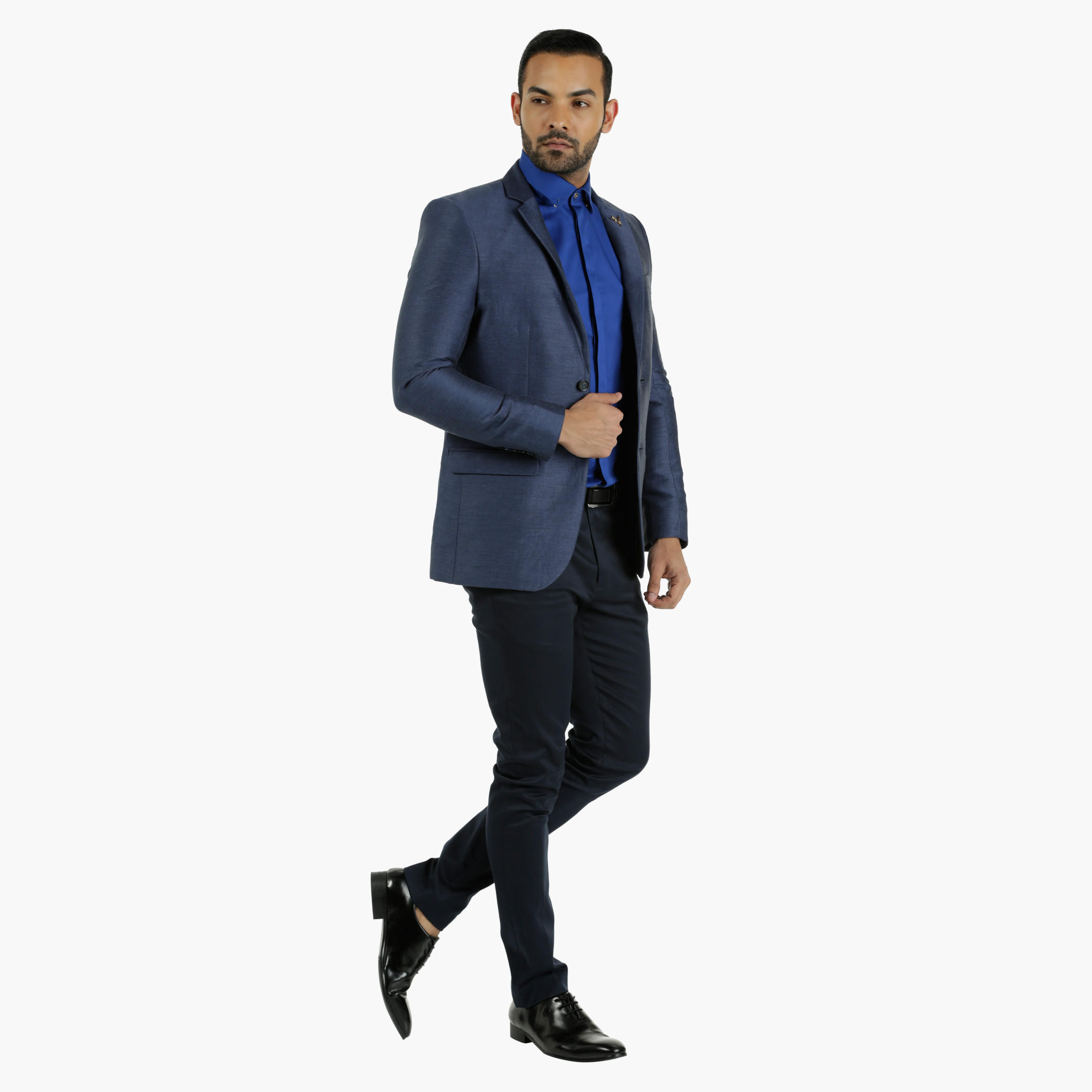 L'HOMME Cotton Dress Shirt in Regular Fit-men-clothing-shirts-image-5