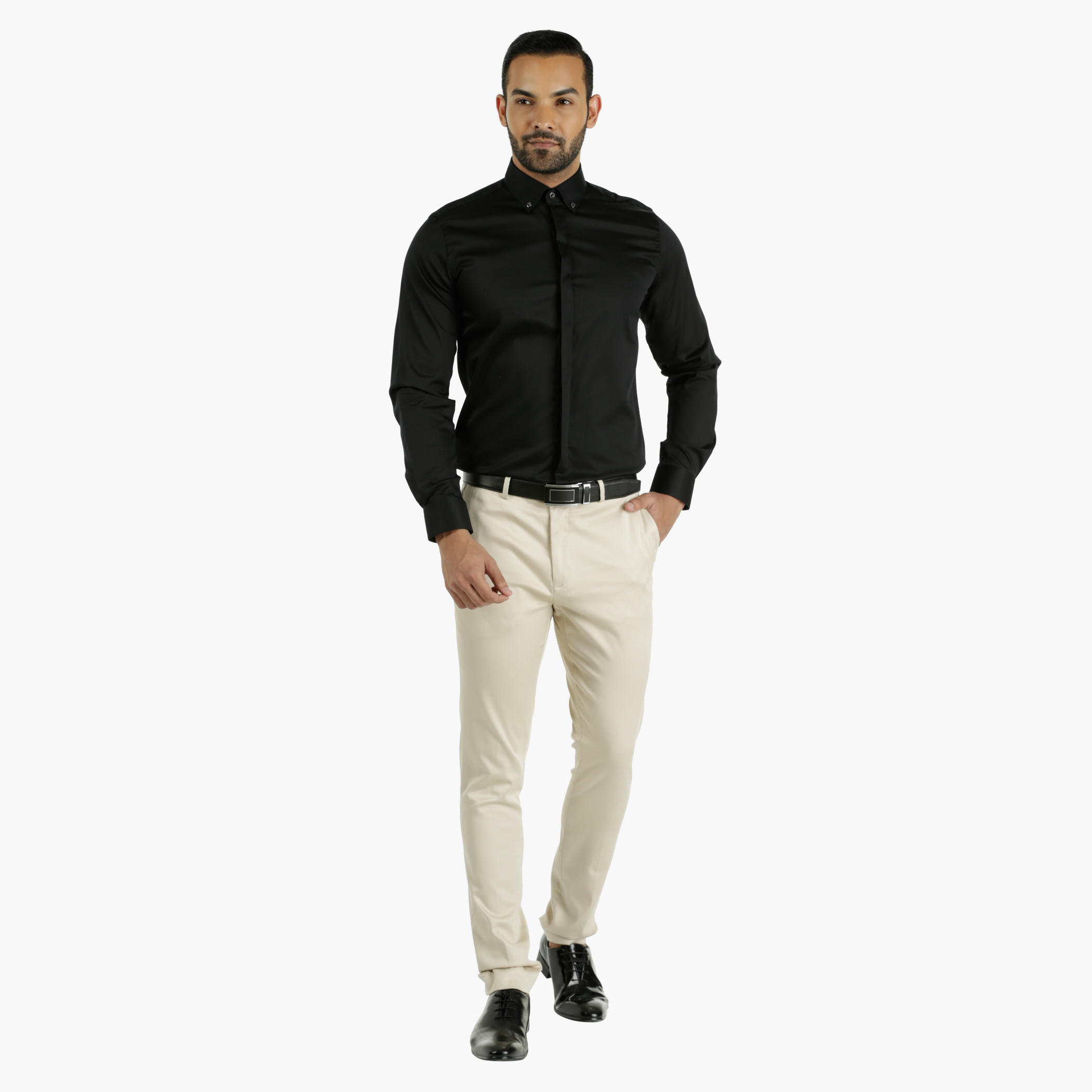 L'HOMME Cotton Dress Shirt in Regular Fit-men-clothing-shirts-image-10