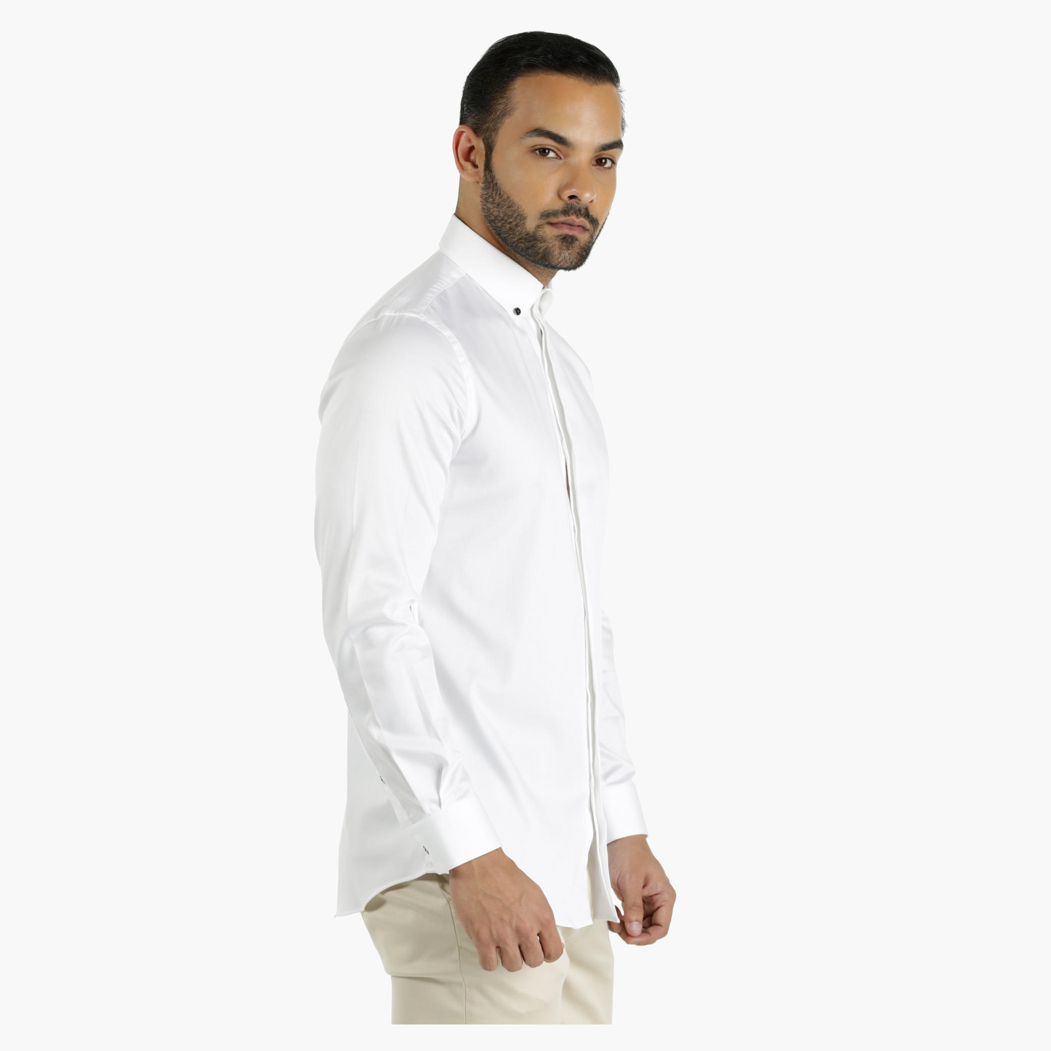 L'HOMME Cotton Dress Shirt in Regular Fit-men-clothing-shirts-image-13