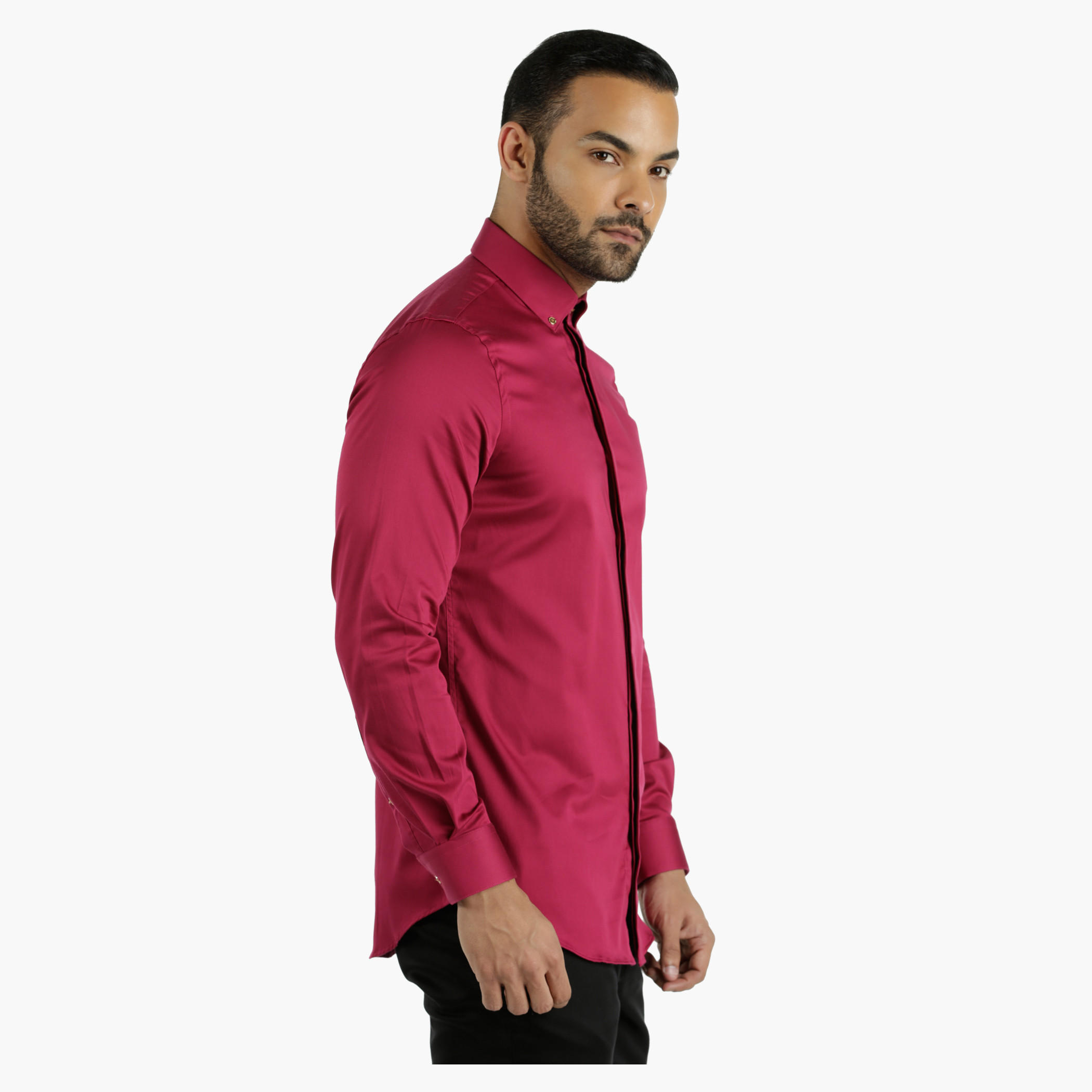 L'HOMME Cotton Dress Shirt in Regular Fit-men-clothing-shirts-image-18
