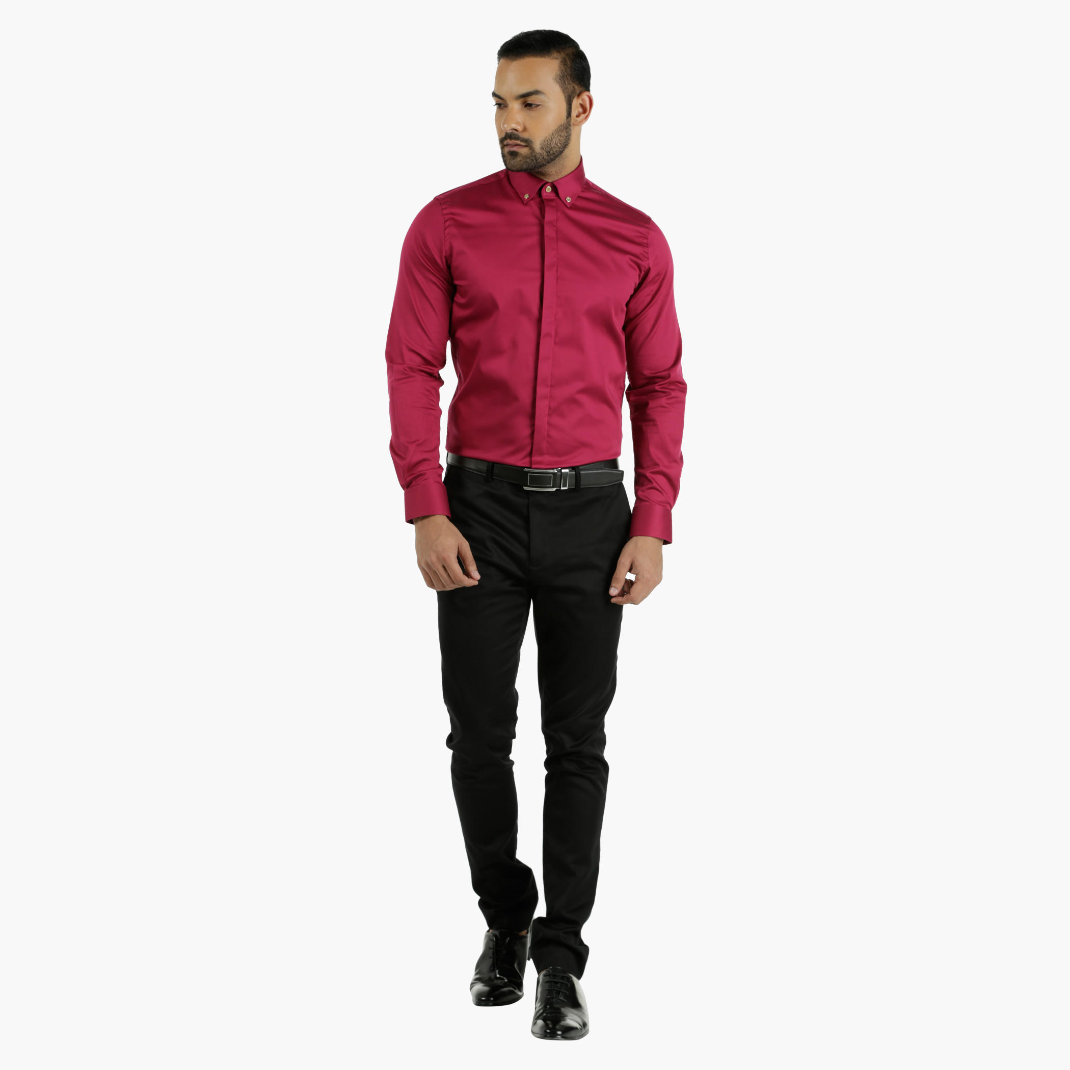 L'HOMME Cotton Dress Shirt in Regular Fit-men-clothing-shirts-image-20