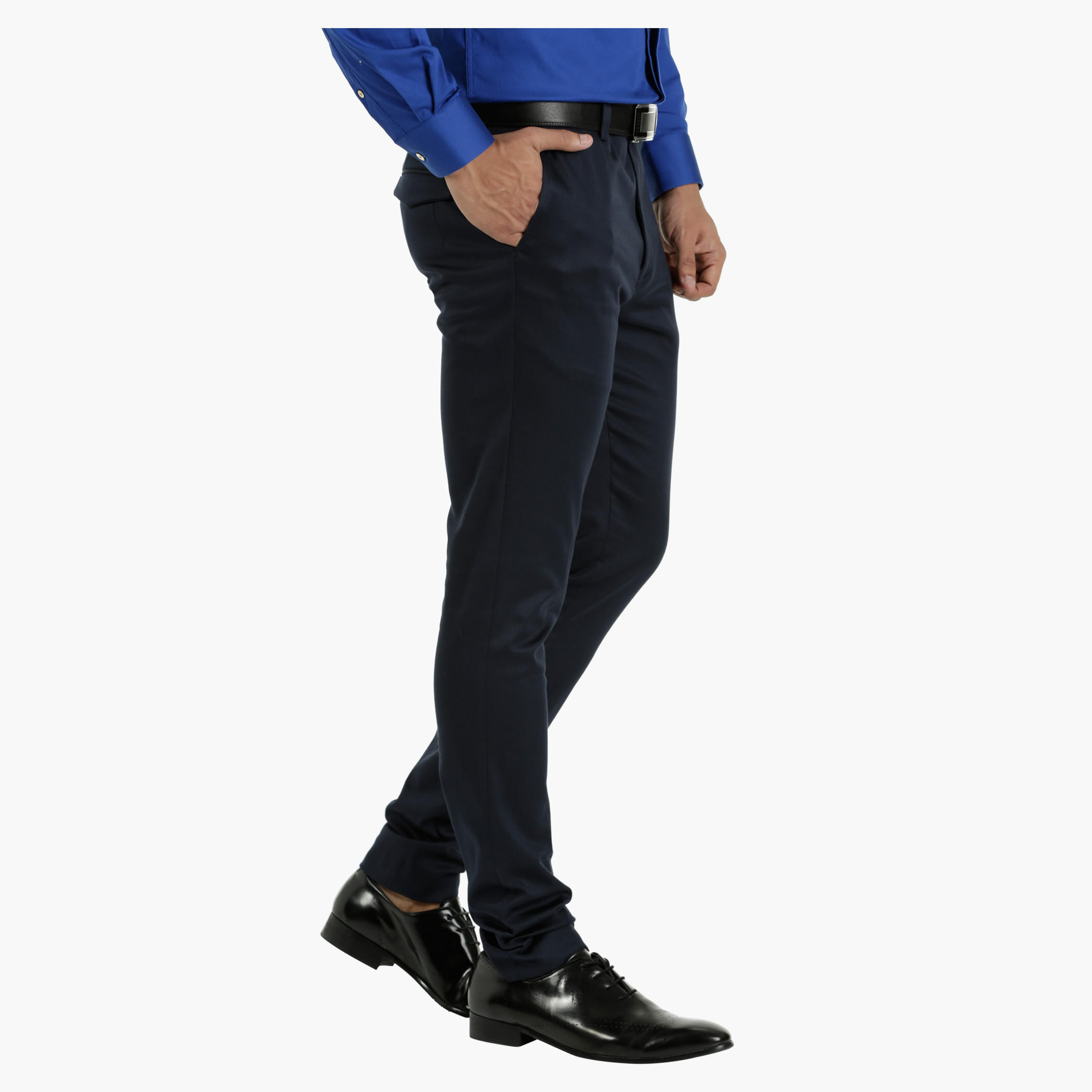 L'HOMME Wrinkle Free Cotton Trousers in Slim Fit-men-clothing-bottoms-trousersandchinos-trousers-image-3