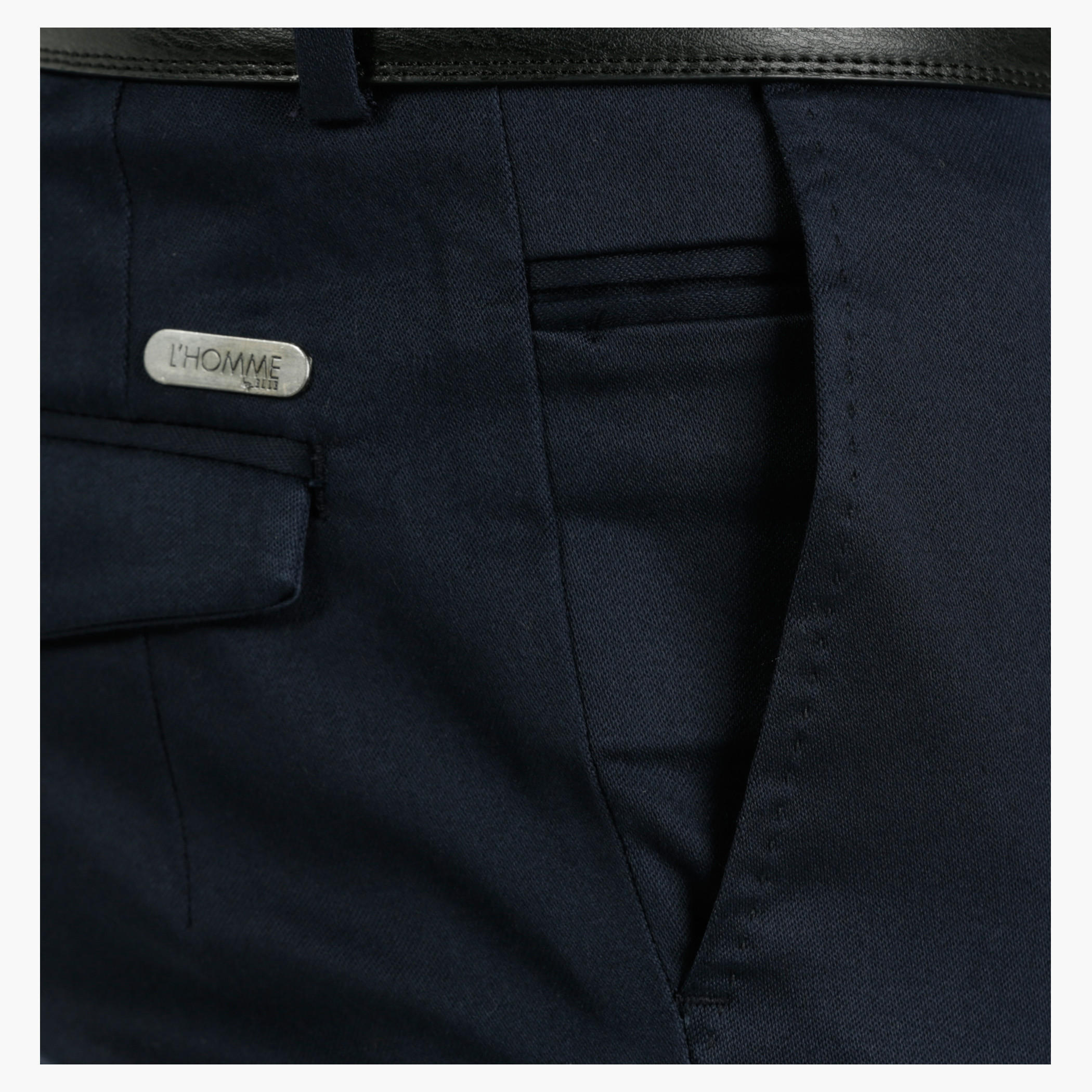 L'HOMME Wrinkle Free Cotton Trousers in Slim Fit-men-clothing-bottoms-trousersandchinos-trousers-image-4