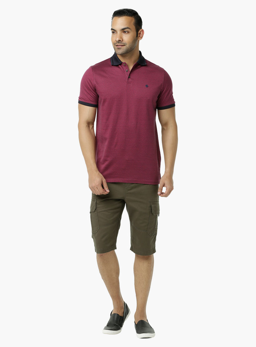 L'HOMME Jacquard Cotton Polo T-Shirt in Regular Fit-men-clothing-tshirtsandpolos-polos-image-5