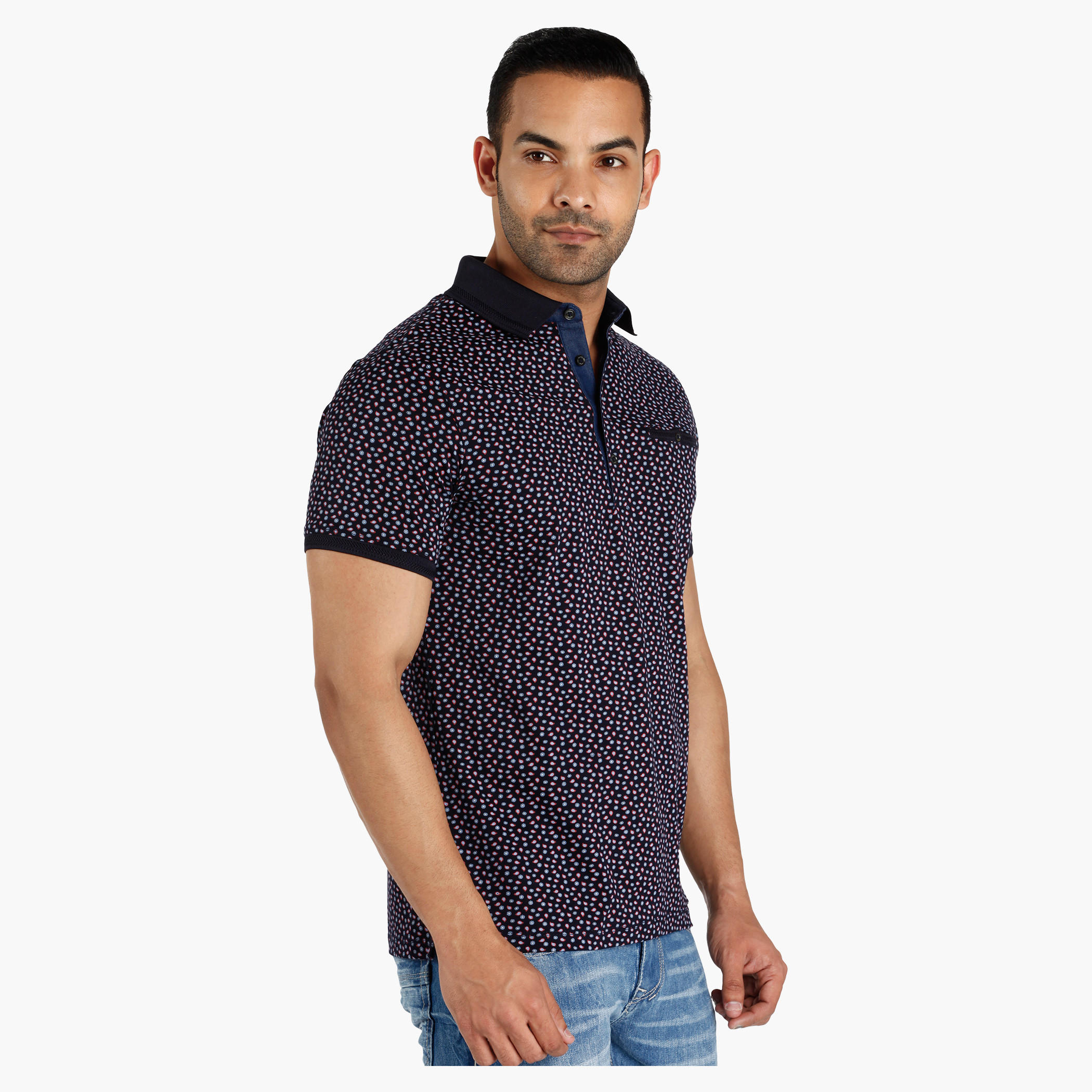 L' Homme Printed Polo Neck T-Shirt-men-clothing-tshirtsandpolos-polos-image-3
