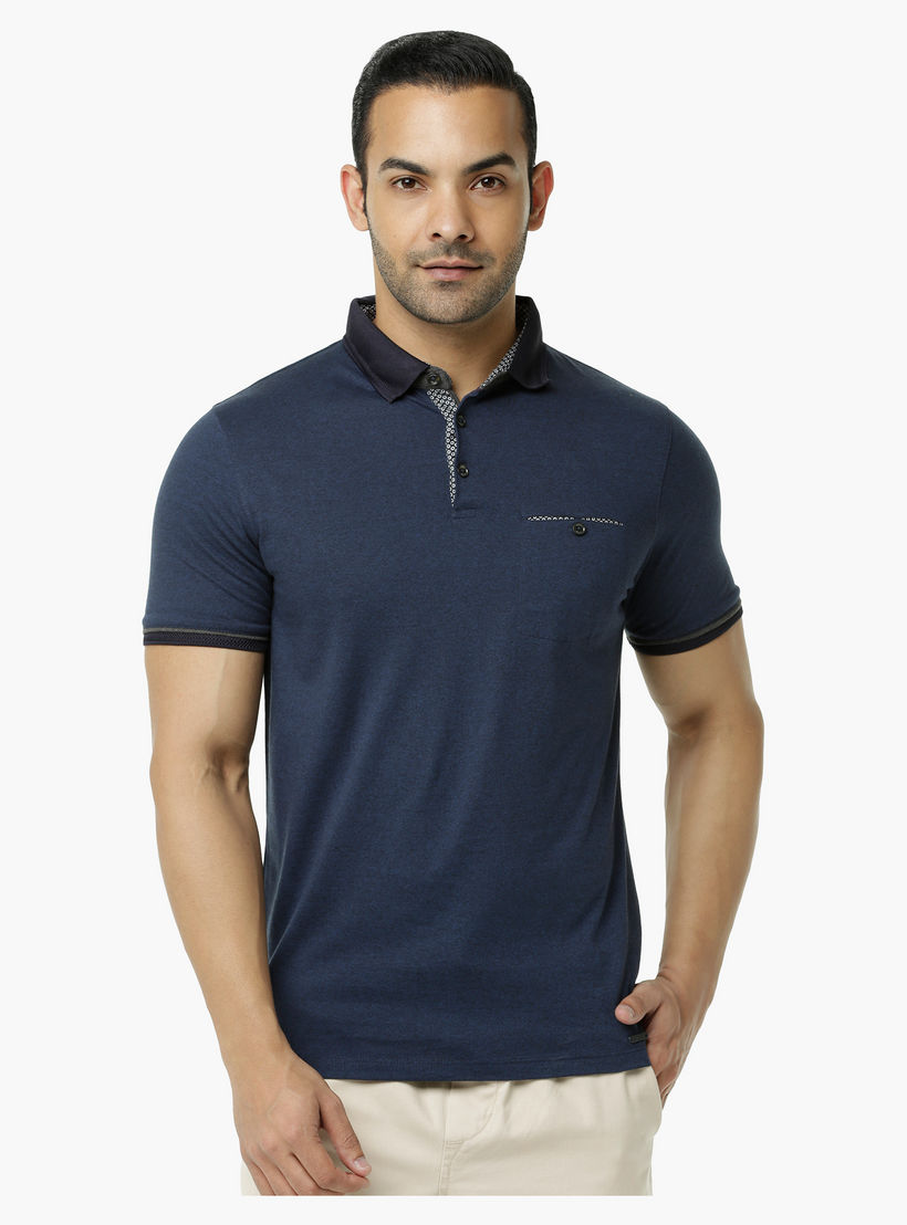 L'HOMME Cotton Polo T-Shirt in Regular Fit-men-clothing-tshirtsandpolos-polos-image-1