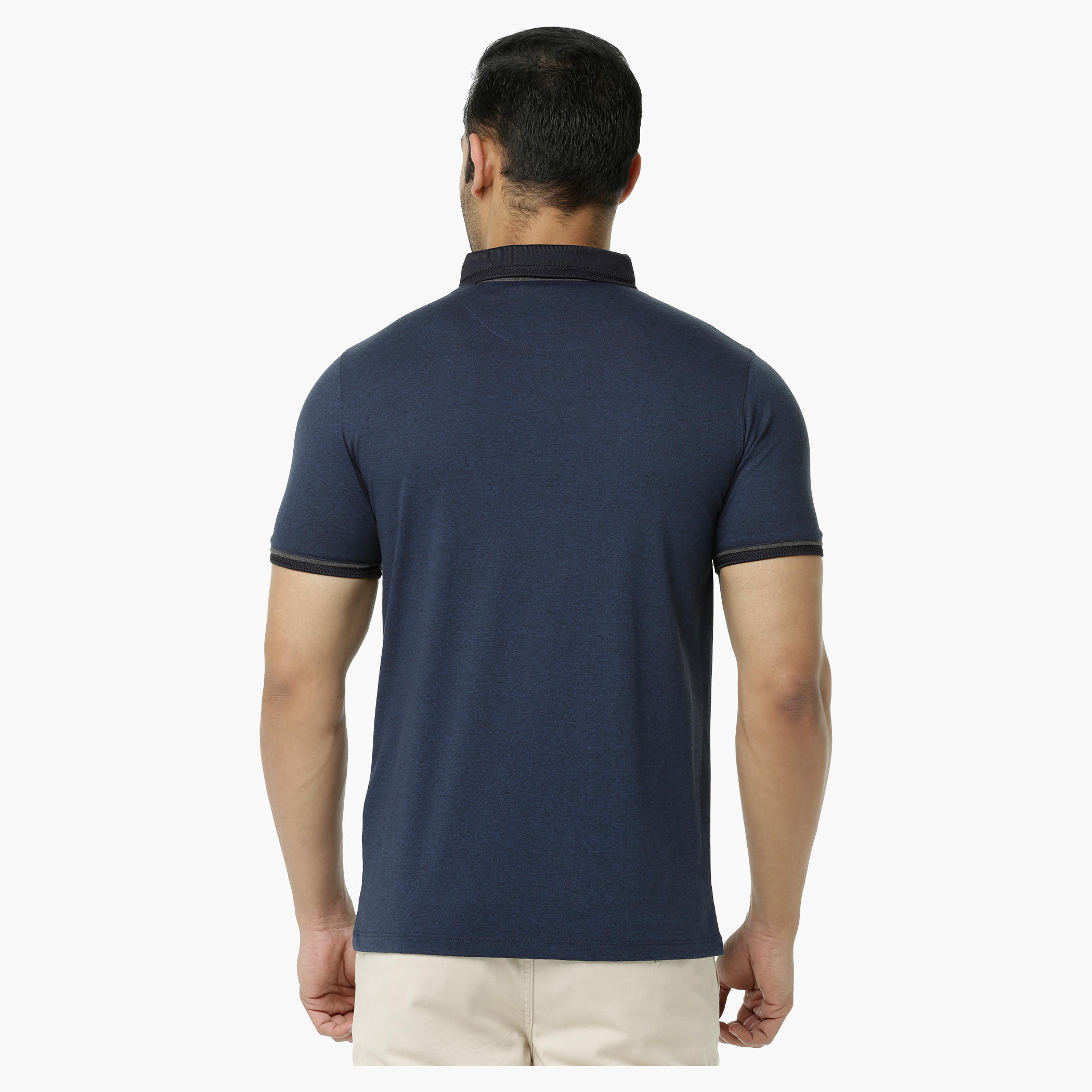 L'HOMME Cotton Polo T-Shirt in Regular Fit-men-clothing-tshirtsandpolos-polos-image-2