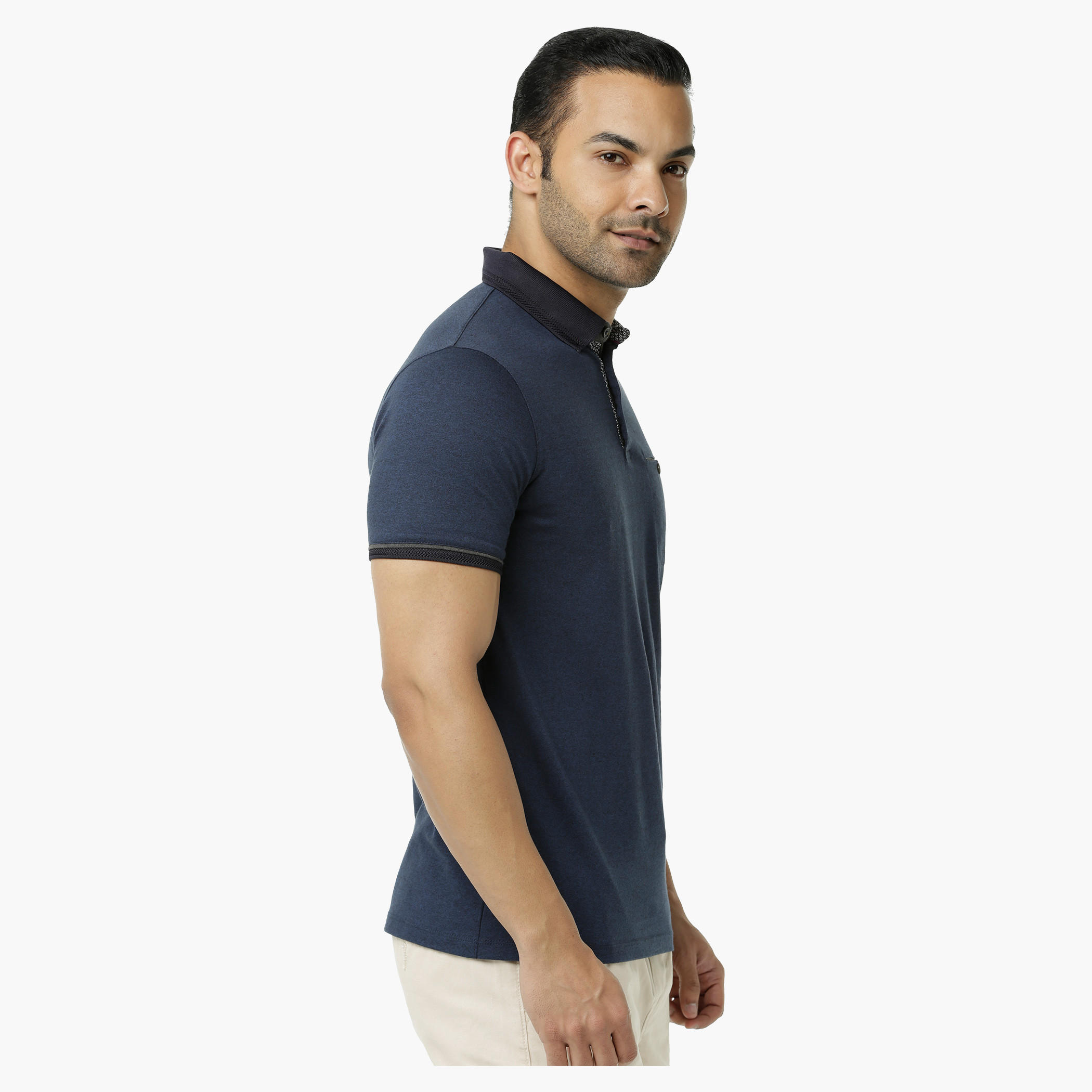 L'HOMME Cotton Polo T-Shirt in Regular Fit-men-clothing-tshirtsandpolos-polos-image-3