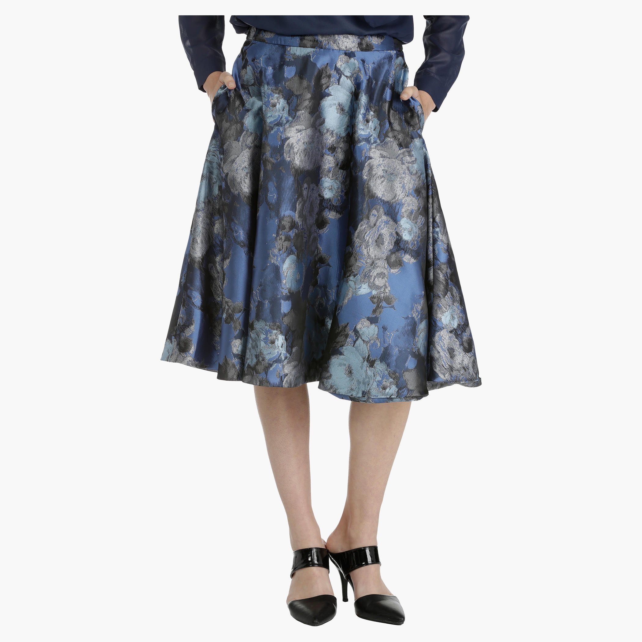 Elle Floral Print Skirt-women-clothing-bottoms-skirts-image-1