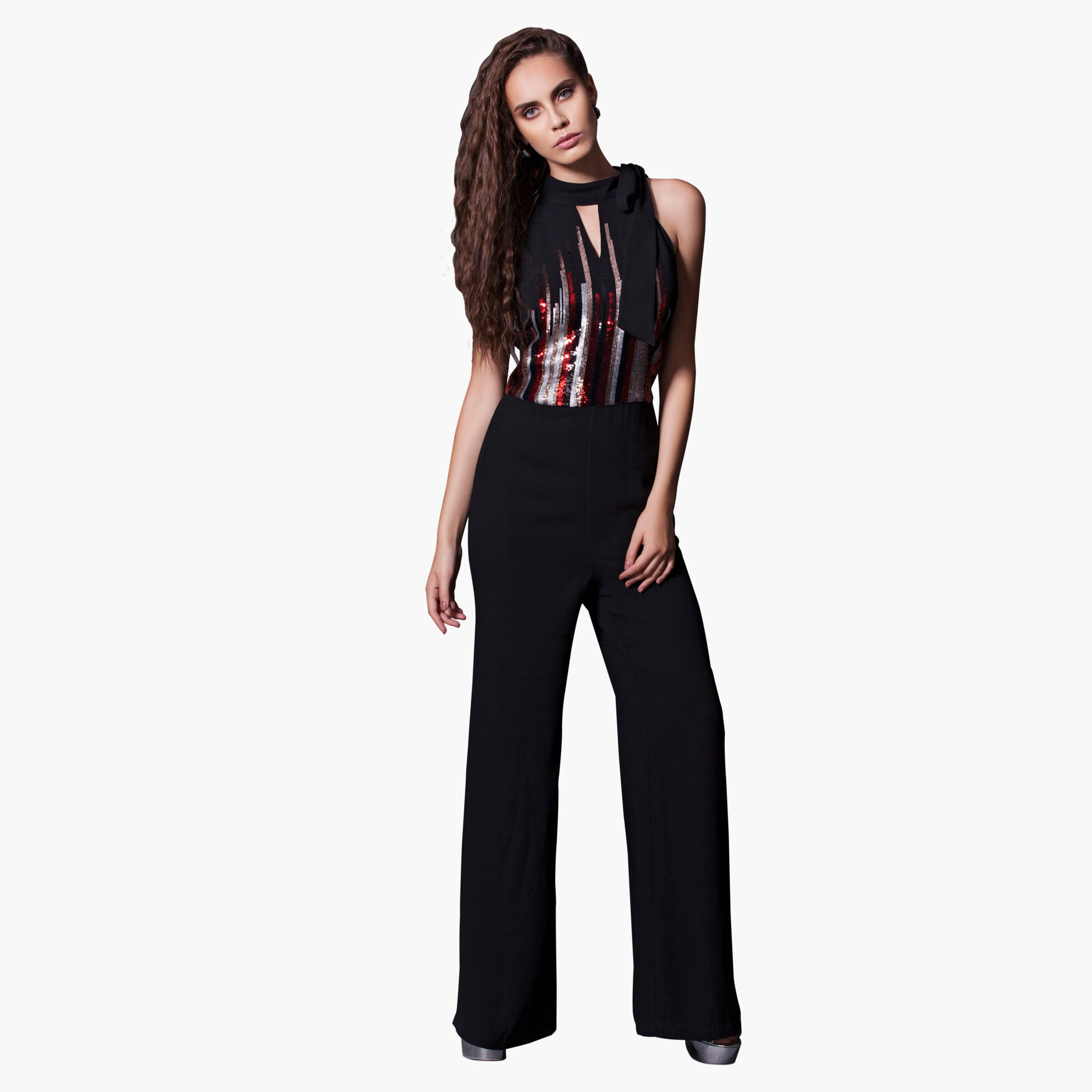 Elle Sequinned Jumpsuit in Regular Fit-women-clothing-jumpsuits-image-1