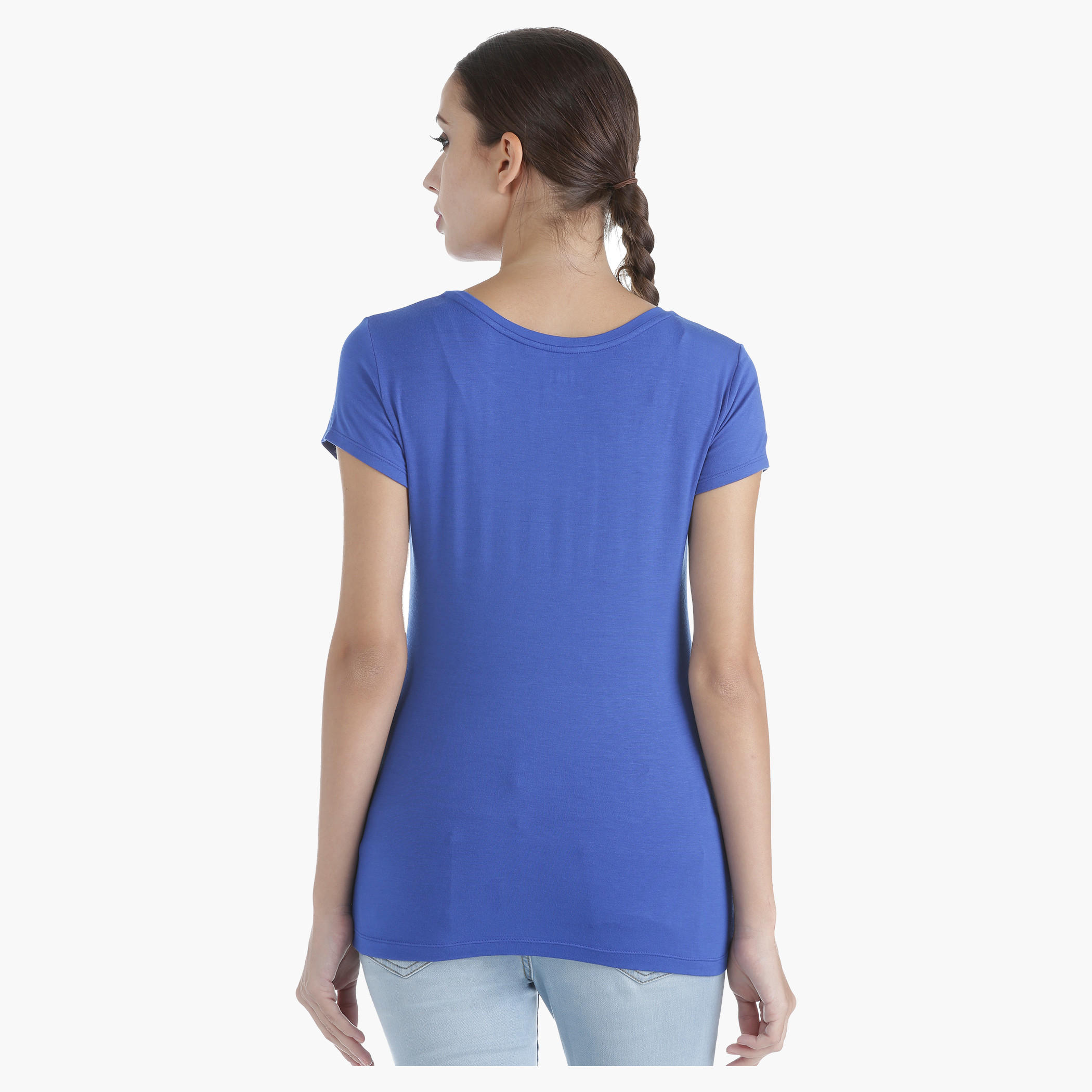 Elle Printed T-Shirt in Regular Fit-women-clothing-tshirts-image-4