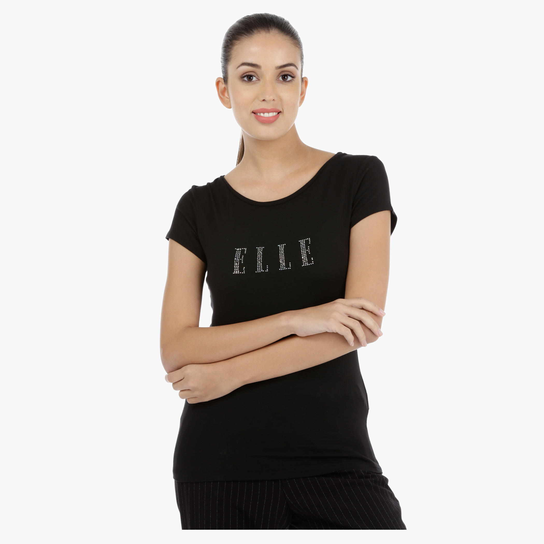 Elle T-Shirt with Short Sleeves-women-clothing-tshirts-image-5