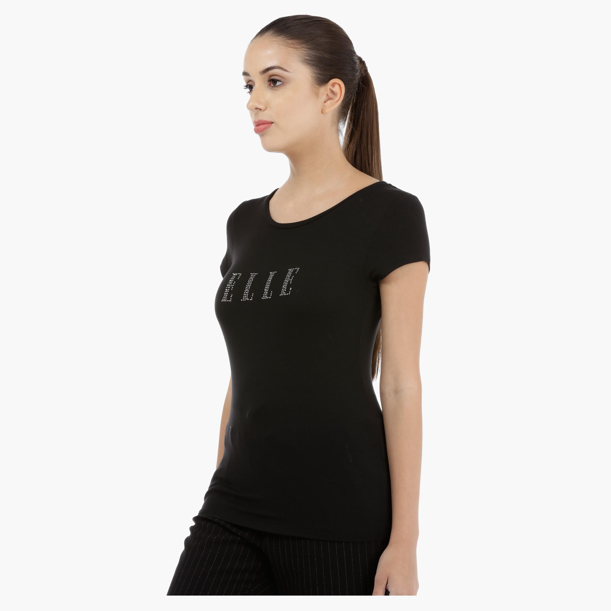 Elle T-Shirt with Short Sleeves-women-clothing-tshirts-image-3