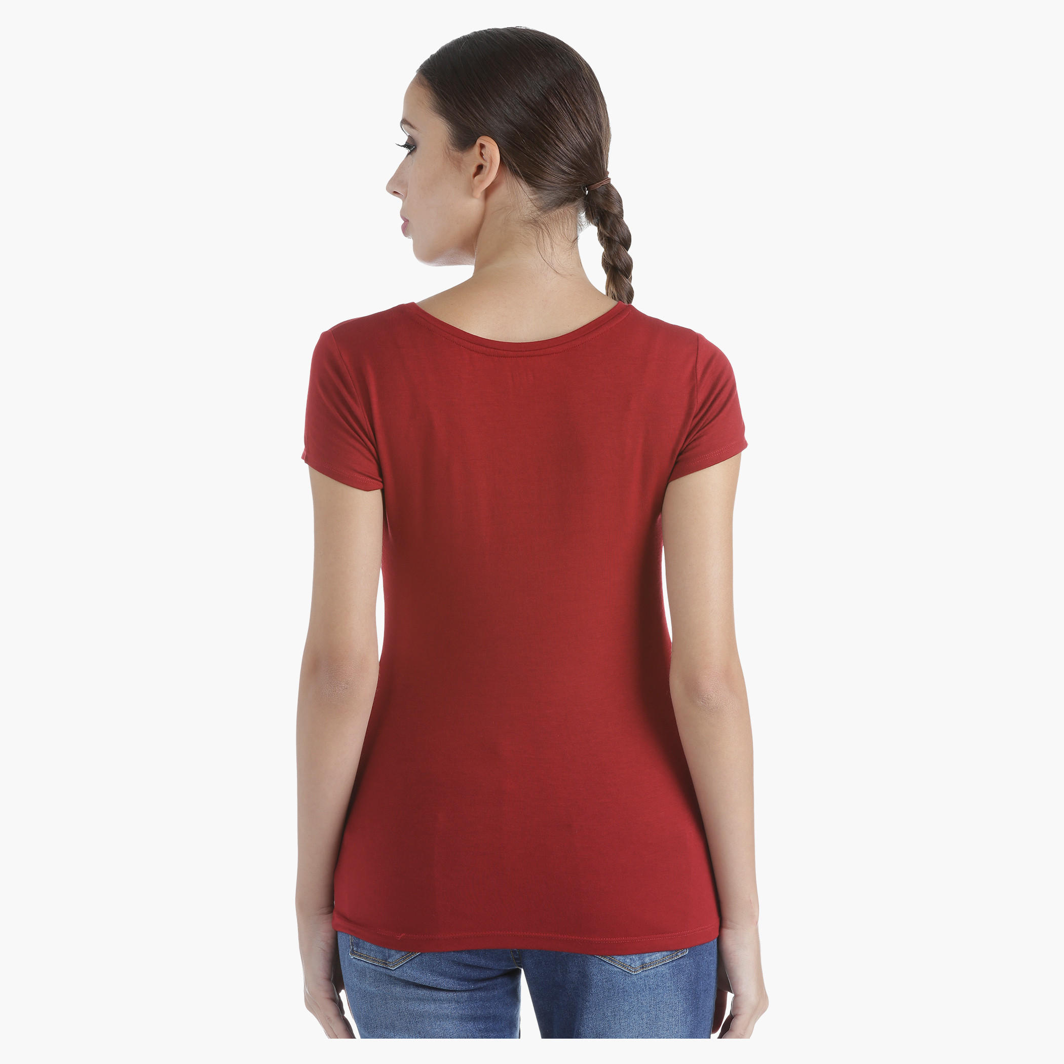 Elle Printed T-Shirt in Regular Fit-women-clothing-tshirts-image-7