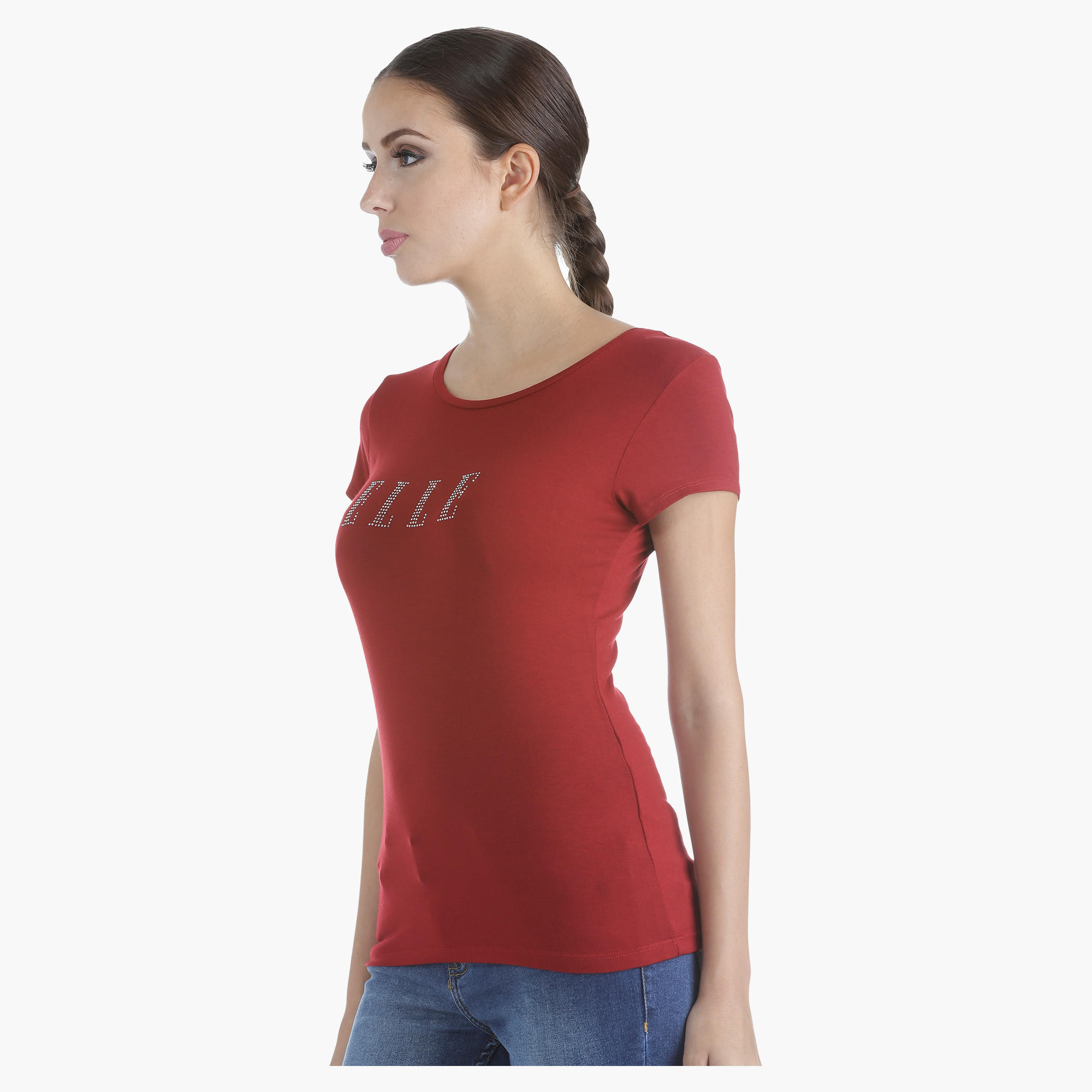Elle Printed T-Shirt in Regular Fit-women-clothing-tshirts-image-8