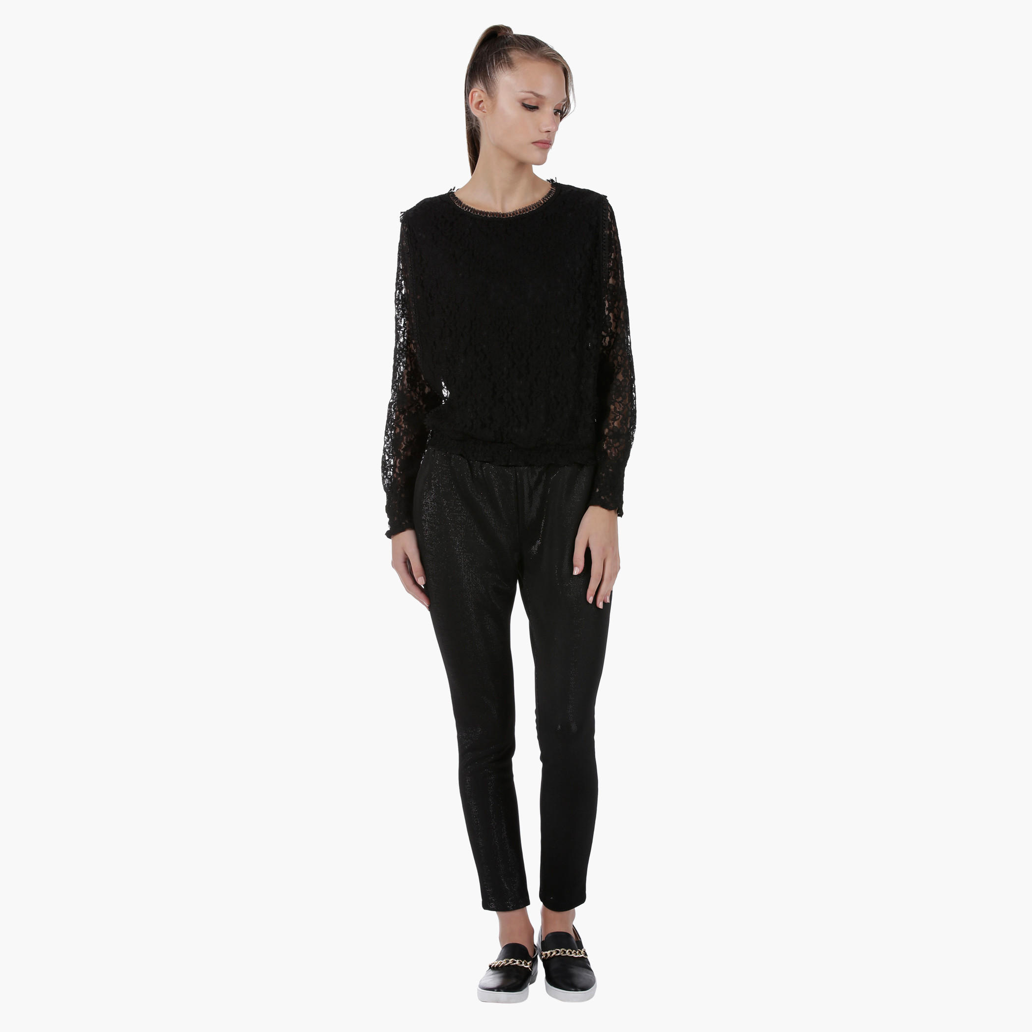 Elle Embroidered Lace Top with Round Neck and Long Sleeves in Regular Fit-women-clothing-shirtsandblouses-blouses-image-5