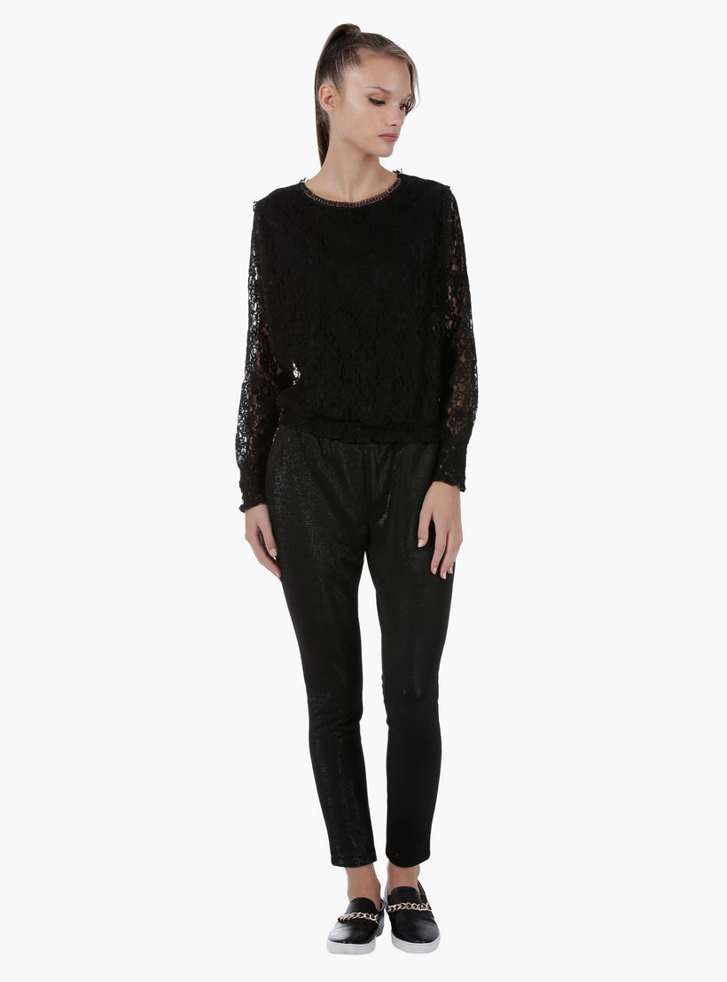 Elle Embroidered Lace Top with Round Neck and Long Sleeves in Regular Fit-women-clothing-shirtsandblouses-blouses-image-5