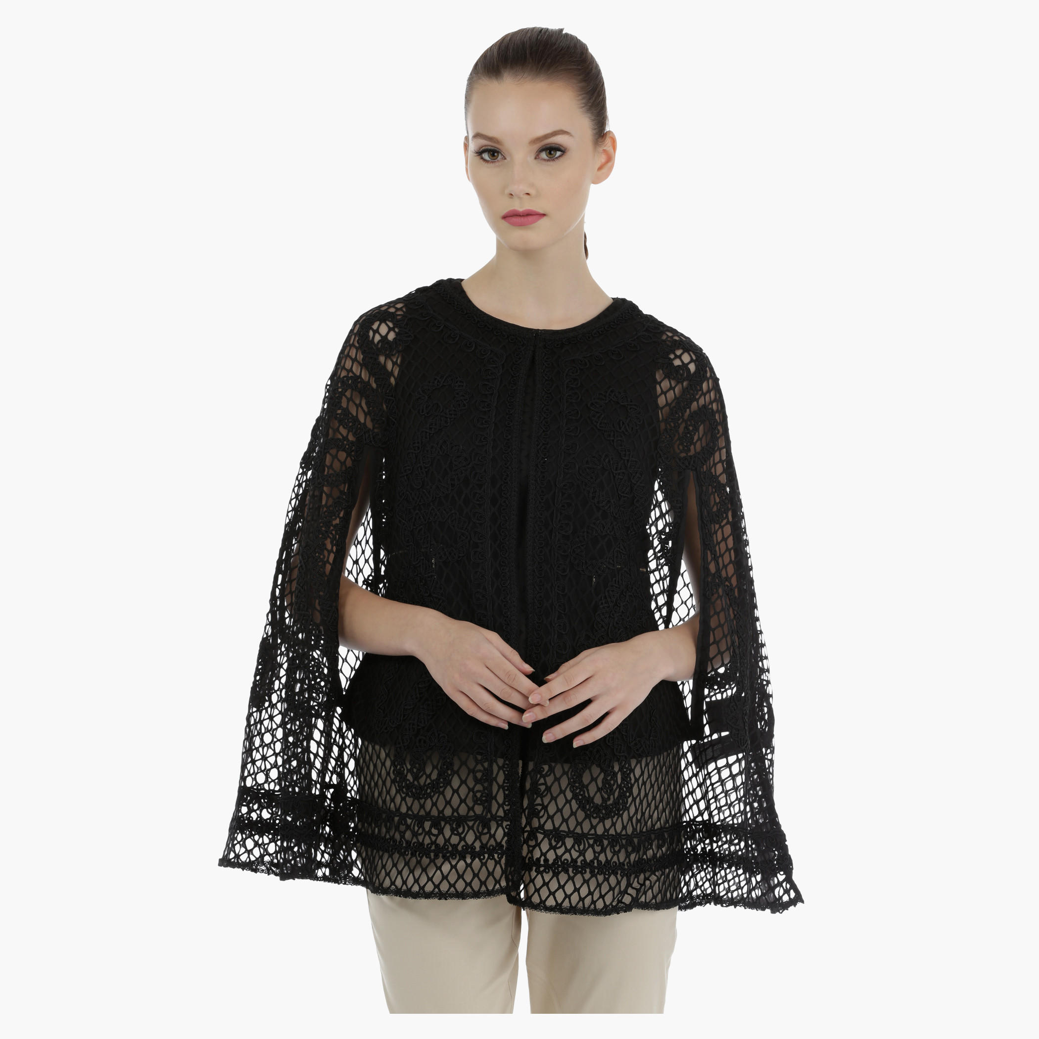 Elle Cod Embroidered Cape-women-clothing-shirtsandblouses-blouses-image-4
