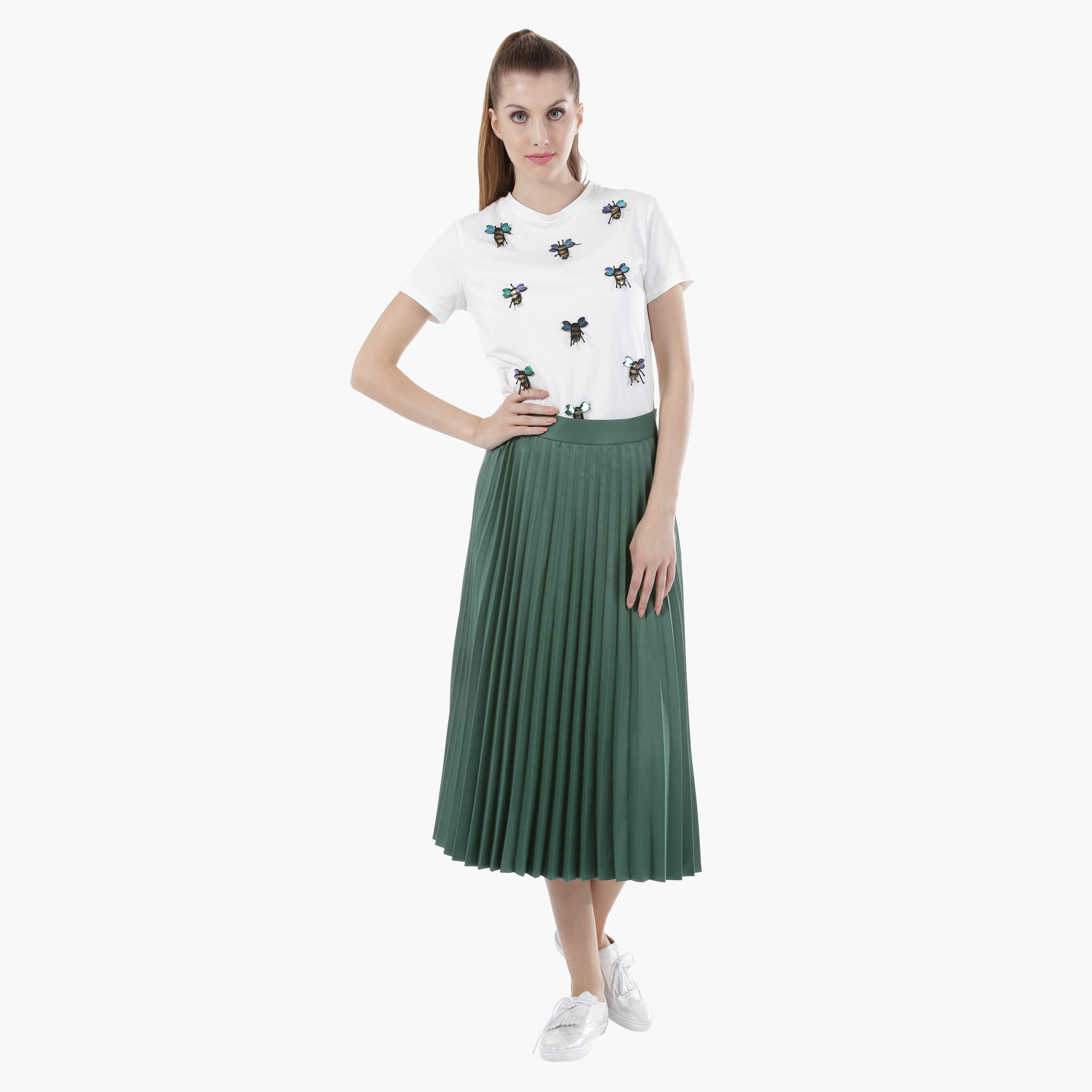 Elle Pleated Midi Skirt in Regular Fit-women-clothing-bottoms-skirts-image-5