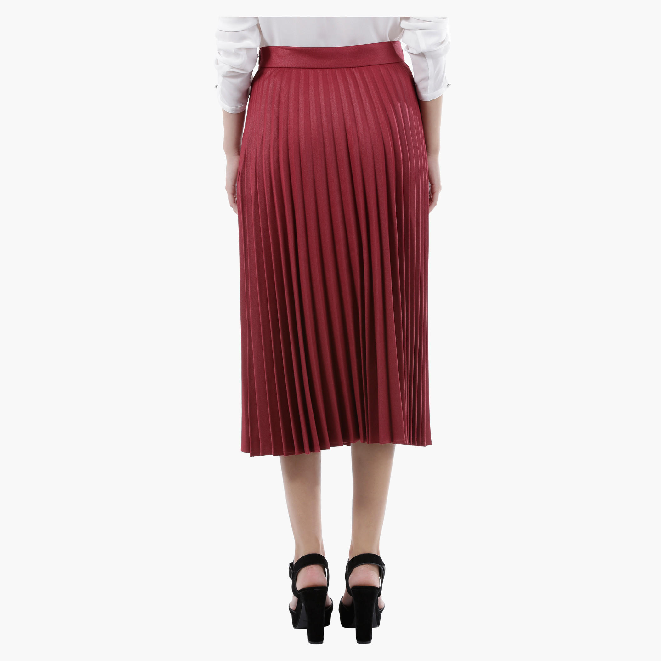 Elle Midi Skirt with Pleats in Regular Fit-women-clothing-bottoms-skirts-image-2