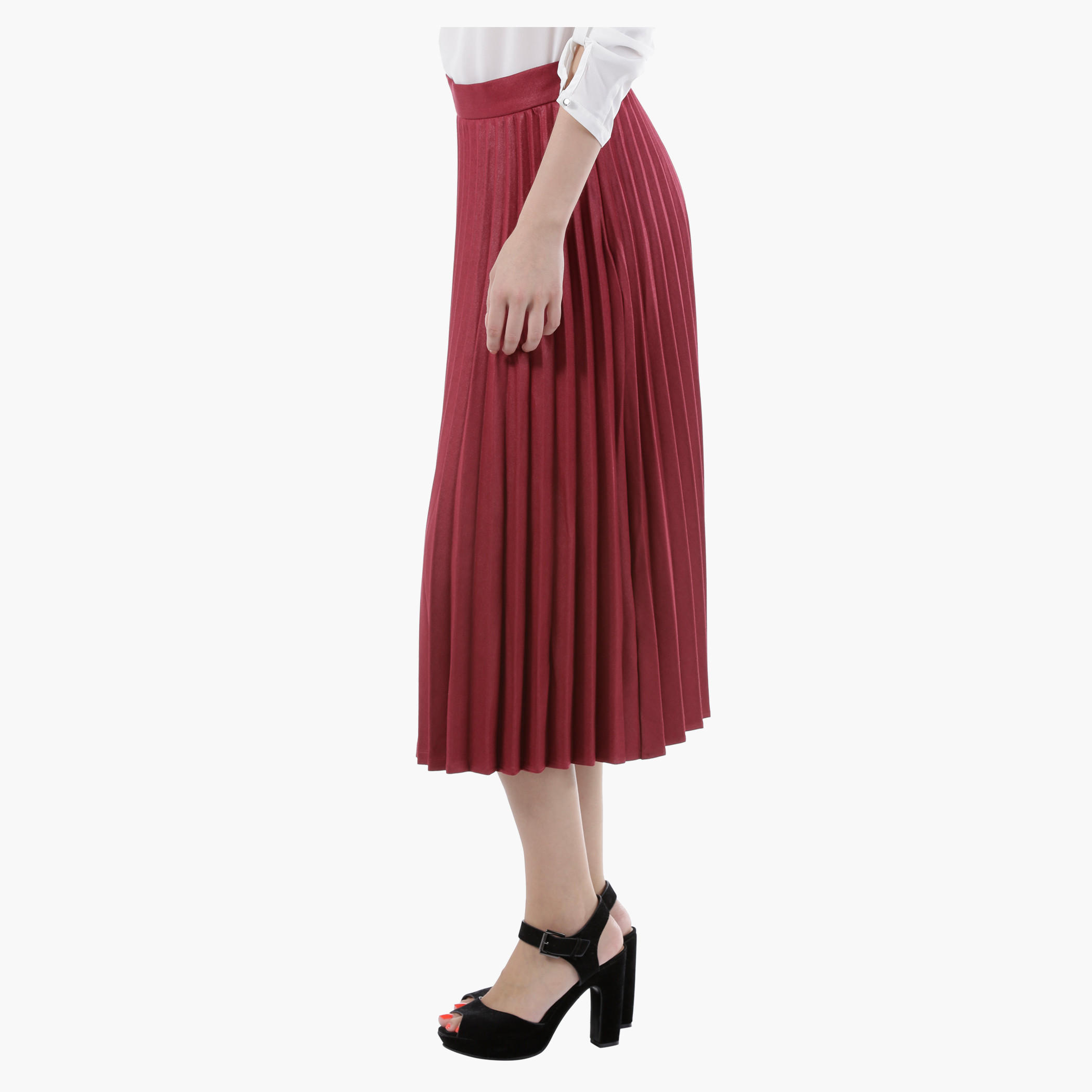 Elle Midi Skirt with Pleats in Regular Fit-women-clothing-bottoms-skirts-image-3