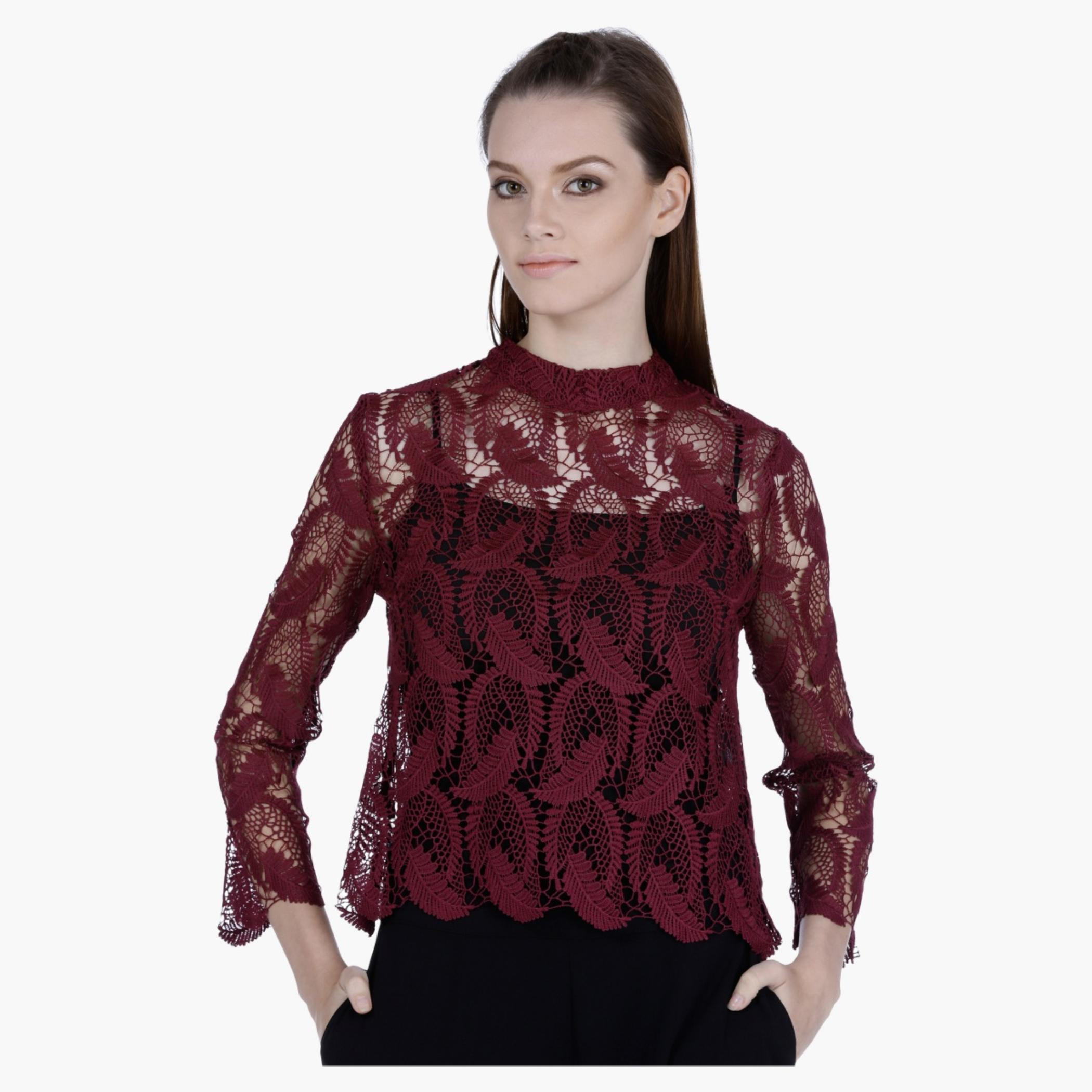 Elle Lace Top with Long Sleeves-women-clothing-shirtsandblouses-blouses-image-1