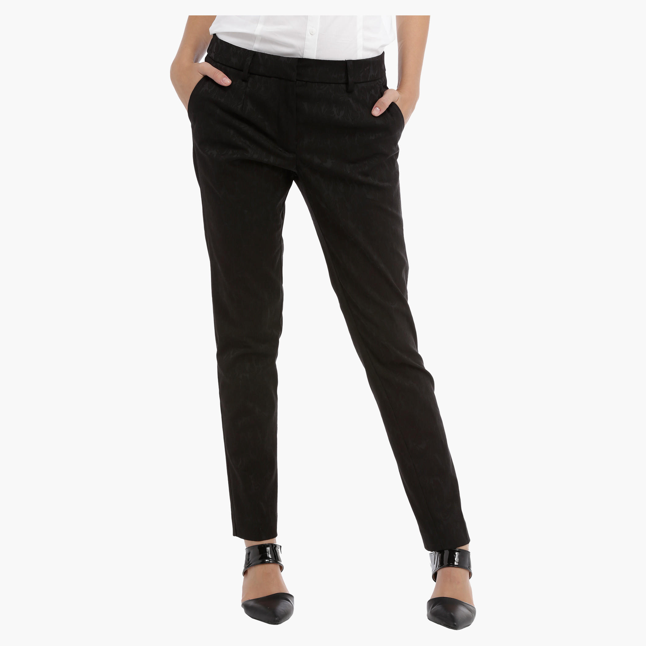 Elle Slim Leg Pants with Pockets-women-clothing-bottoms-trousers-image-1